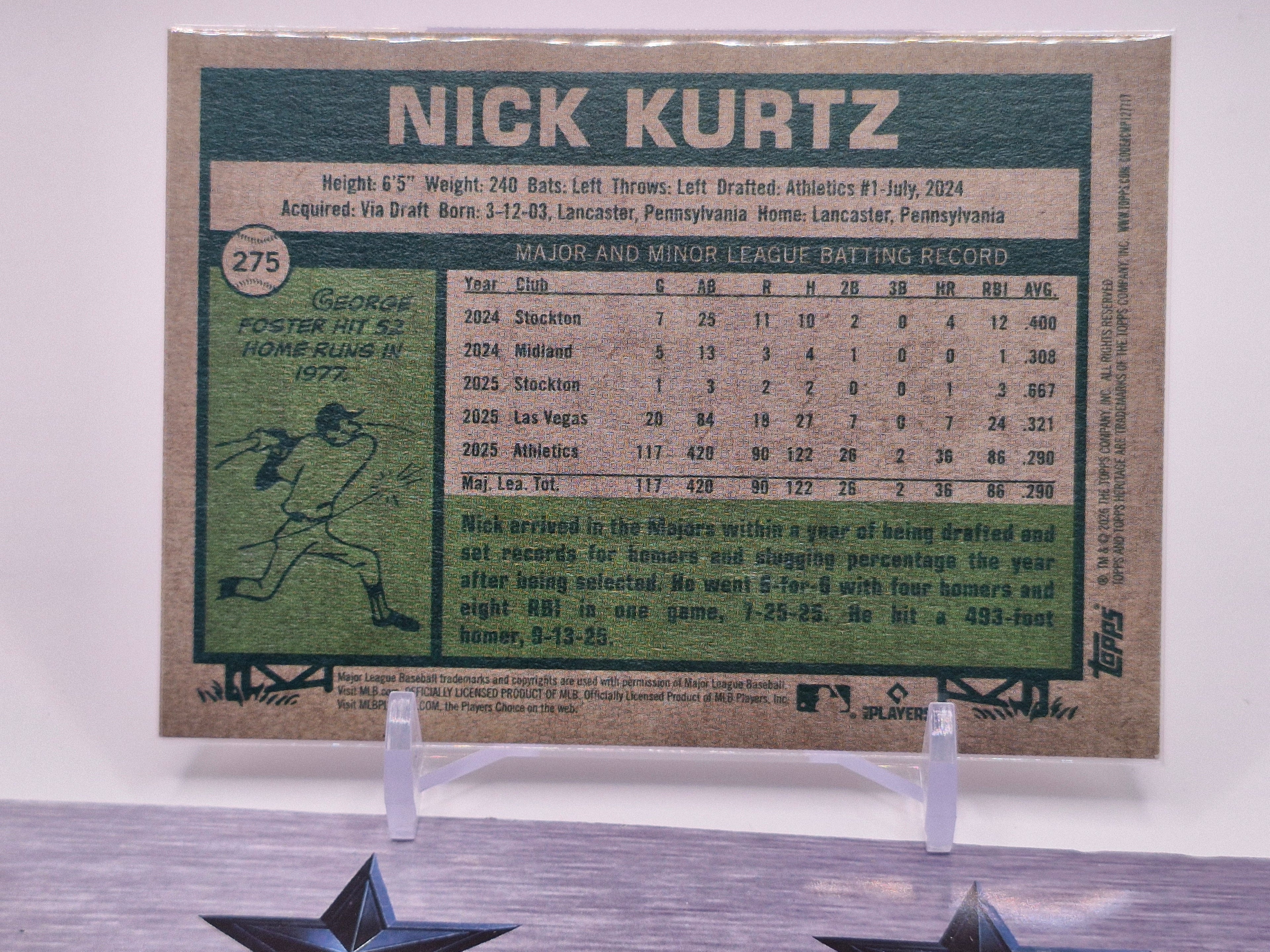2026 Topps Heritage #275 Nick Kurtz