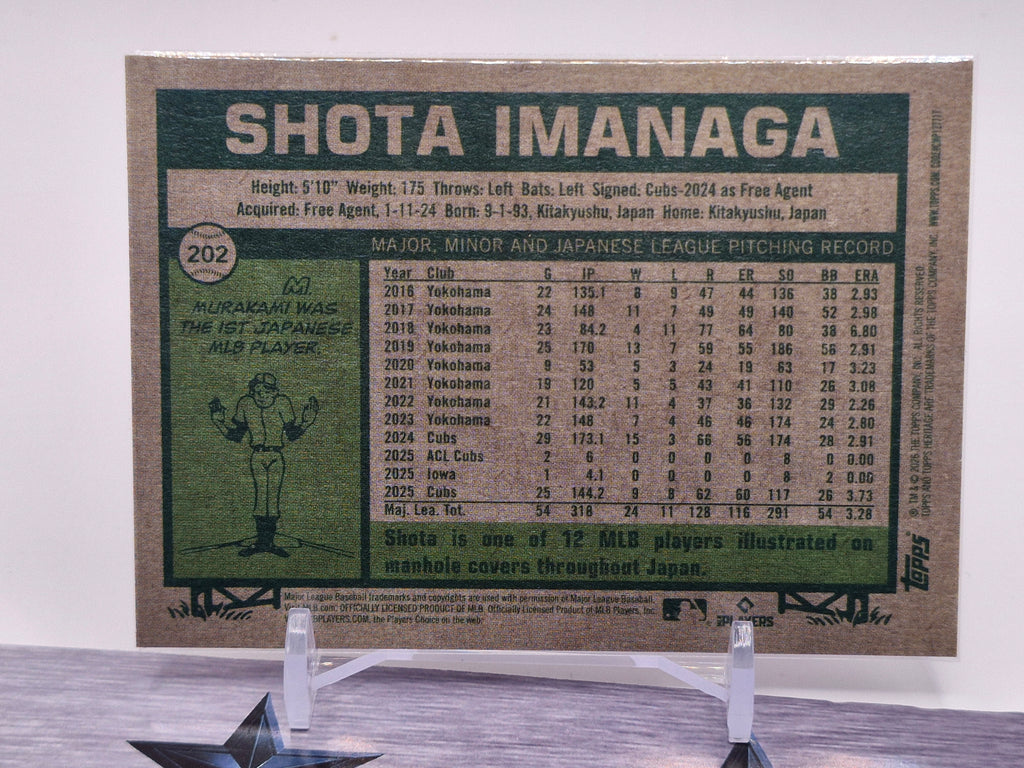 2026 Topps Heritage #202 Shota Imanaga