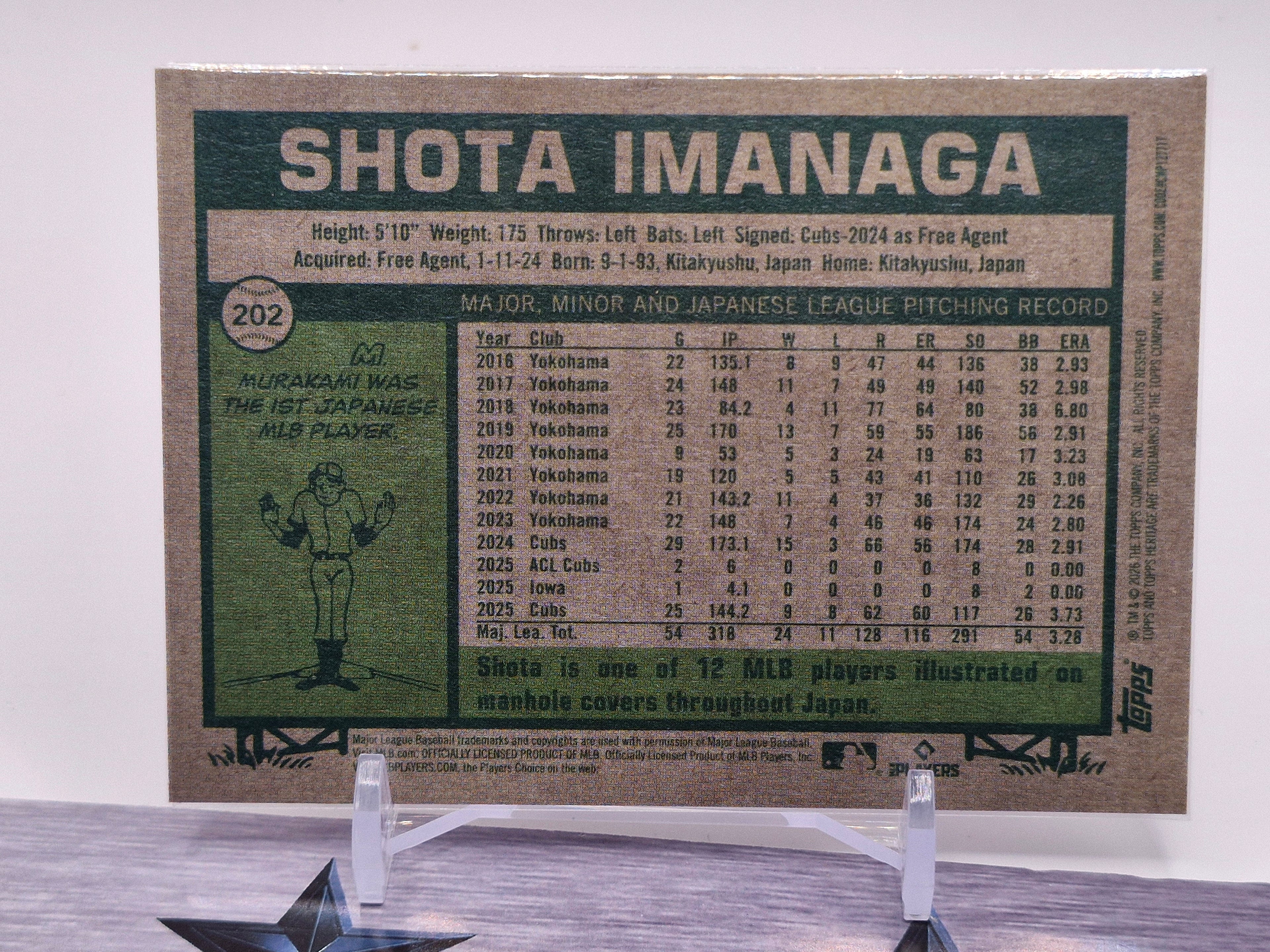 2026 Topps Heritage #202 Shota Imanaga