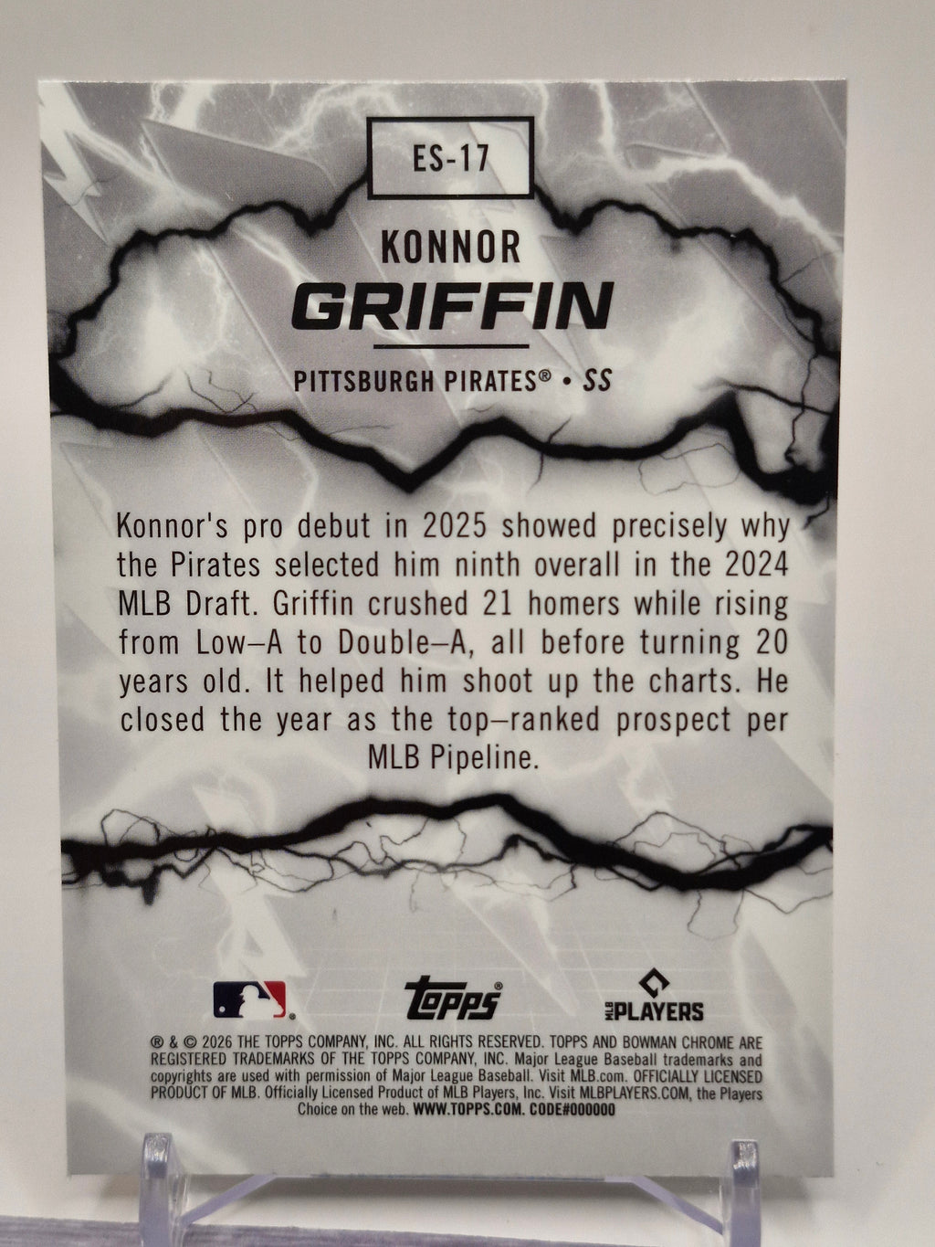 2026 Bowman #ES-17 Konnor Griffin Electric Sluggers