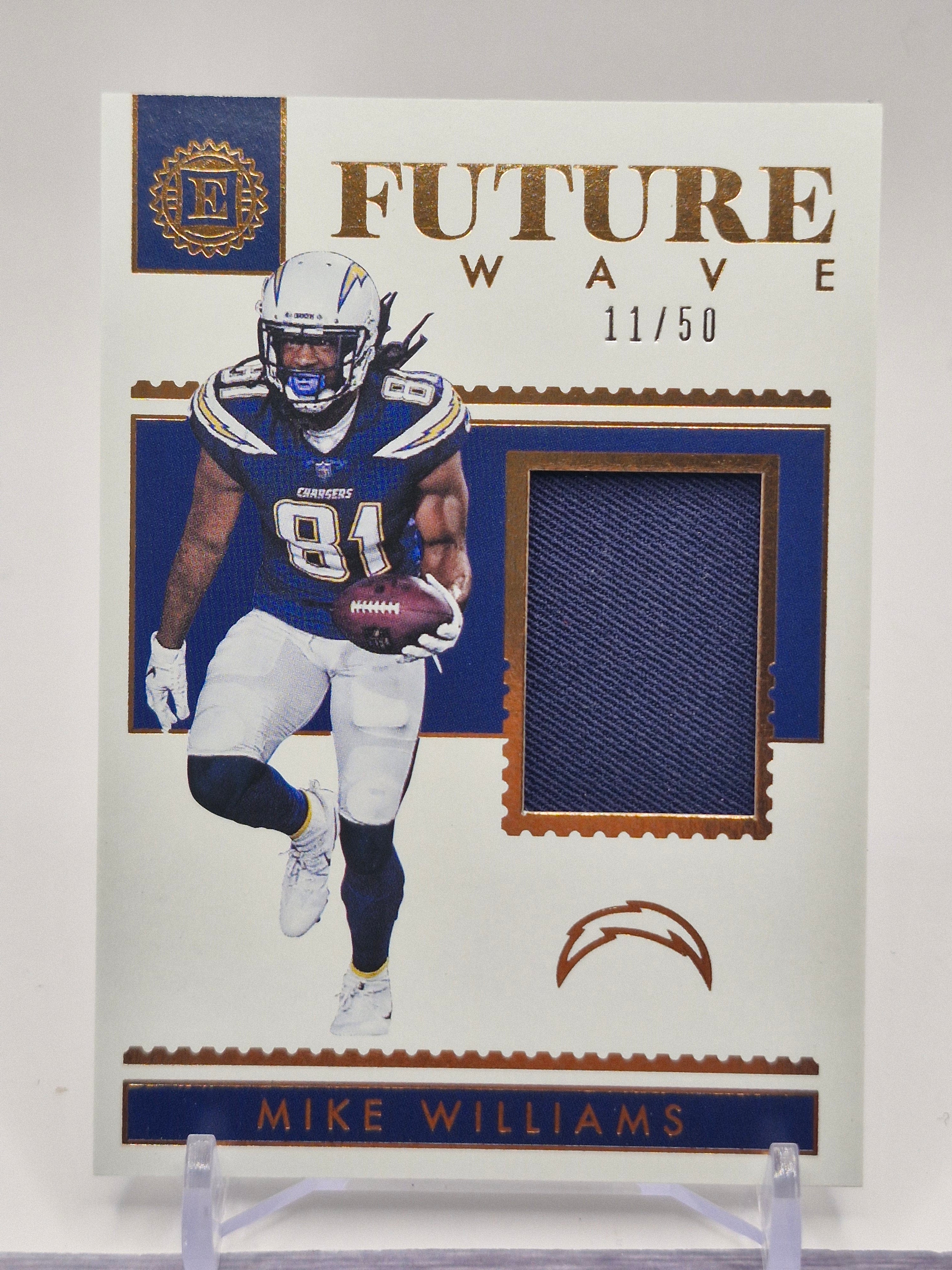 2018 Panini Encased #FW-26 Mike Williams Future Wave Materials #/50