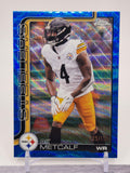 2025 Topps Chrome #254 DK Metcalf Football Leather Blue #/150