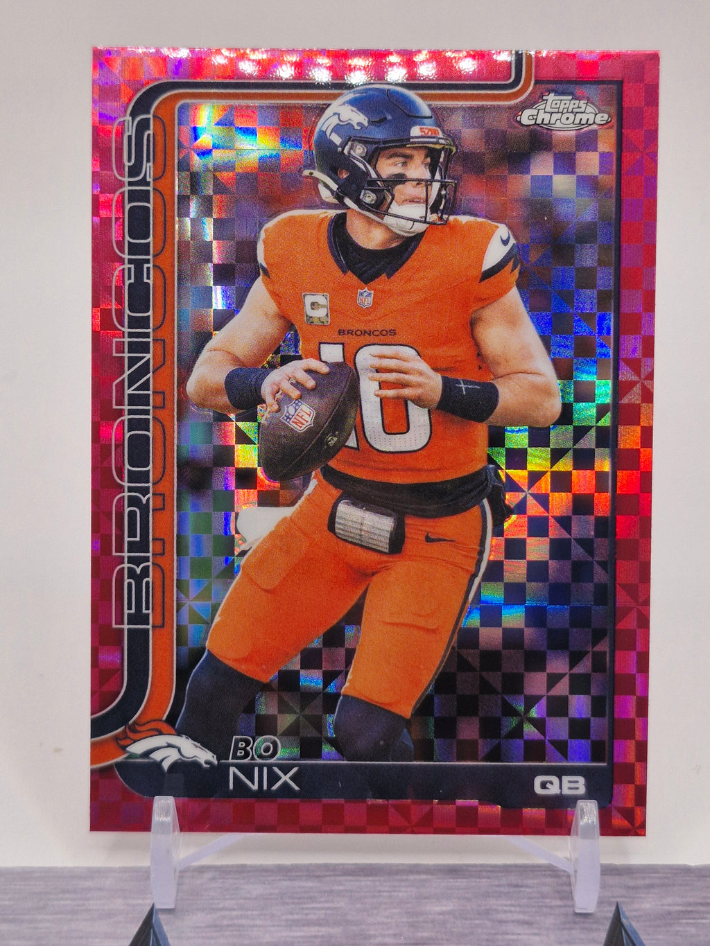 2025 Topps Chrome #88 Bo Nix Topps Refractor
