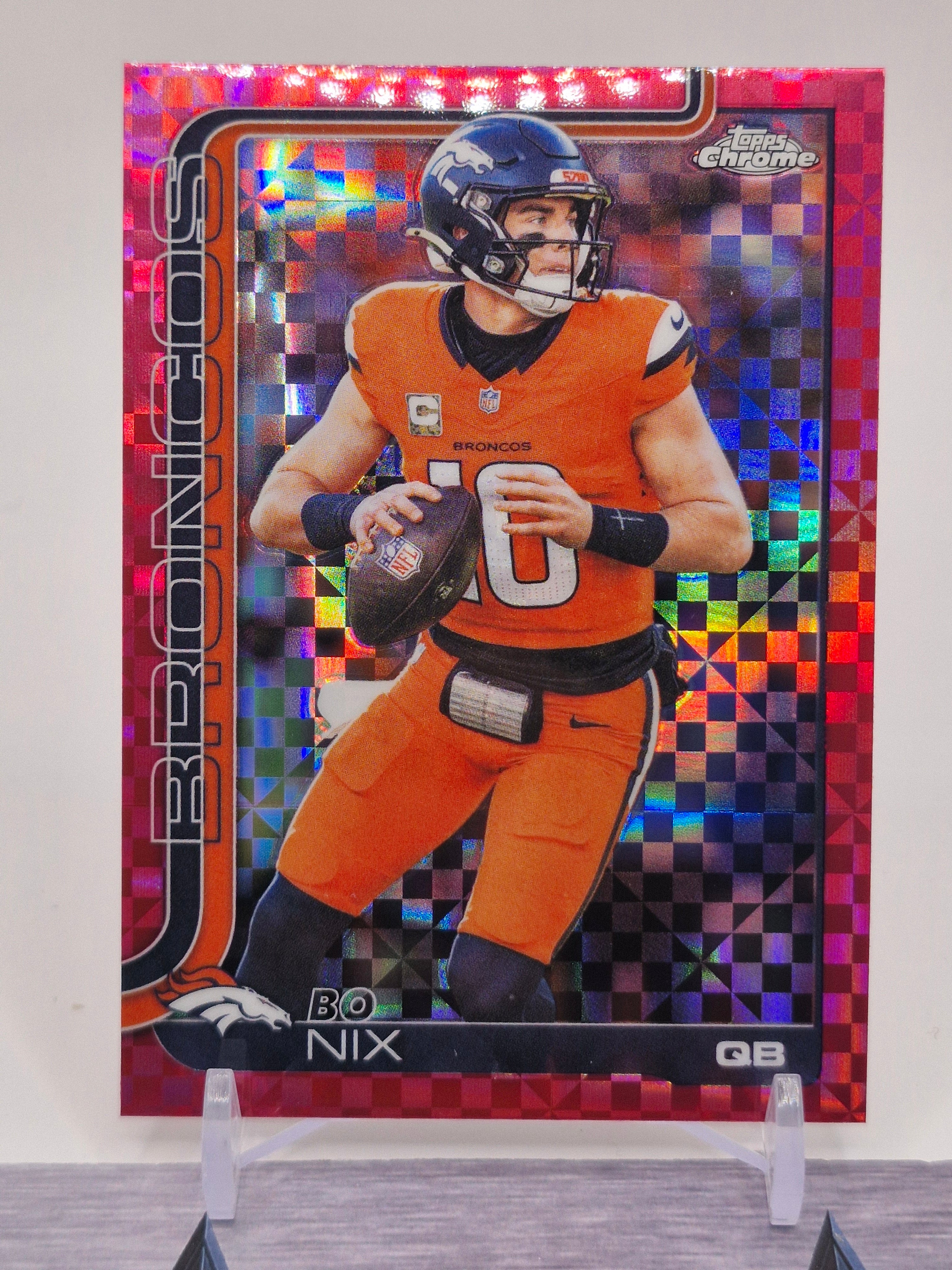 2025 Topps Chrome #88 Bo Nix Topps Refractor