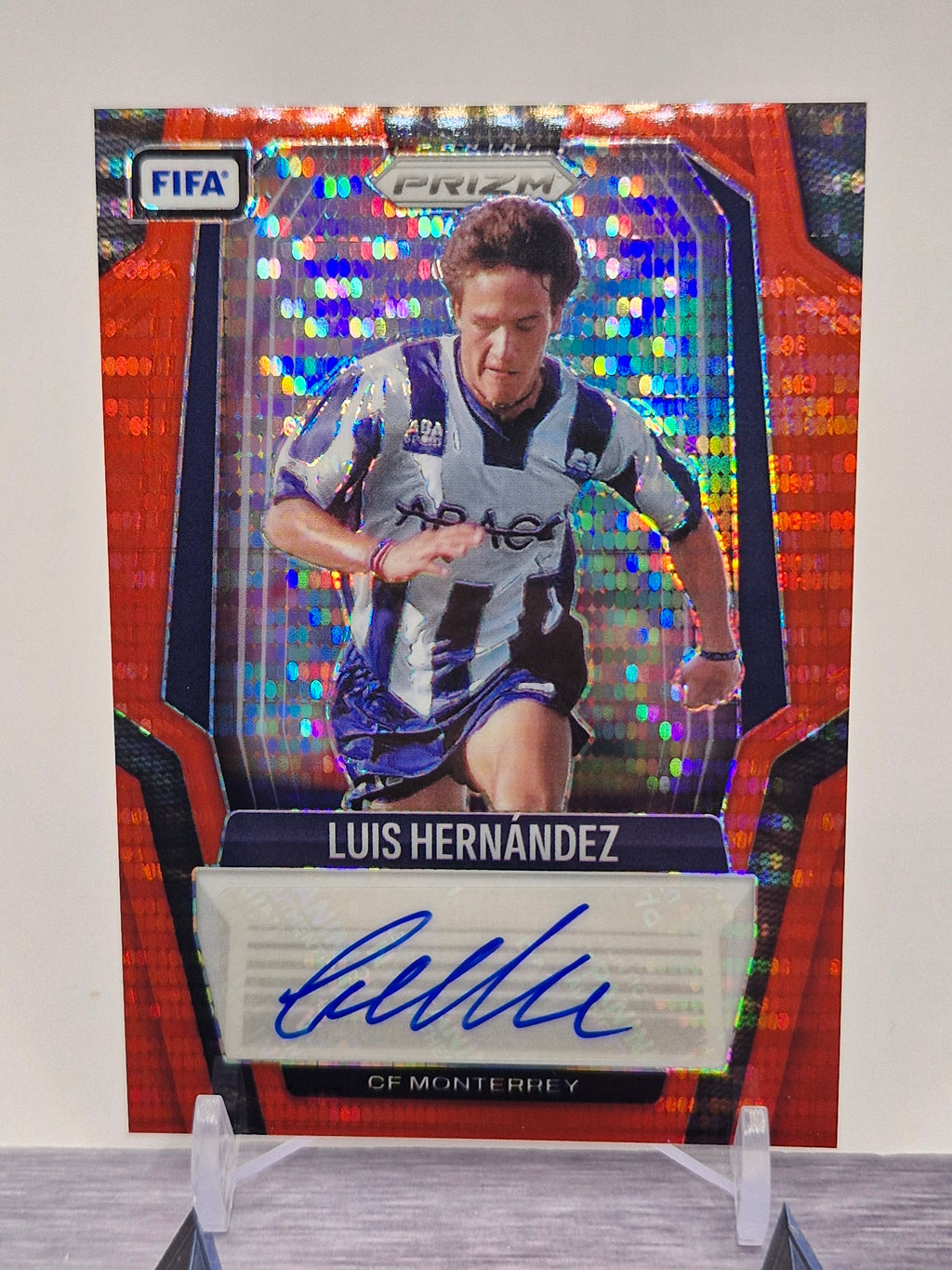 2018 Panini Prizm FIFA World Cup #S-LH Luis Hernandez Signatures Blue Prizm