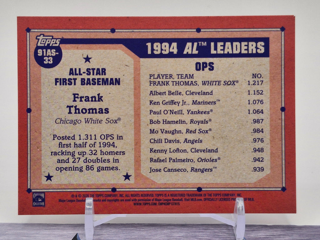 1937 Kellogg's Pep Sports Stamps #NNO Frank Thomas