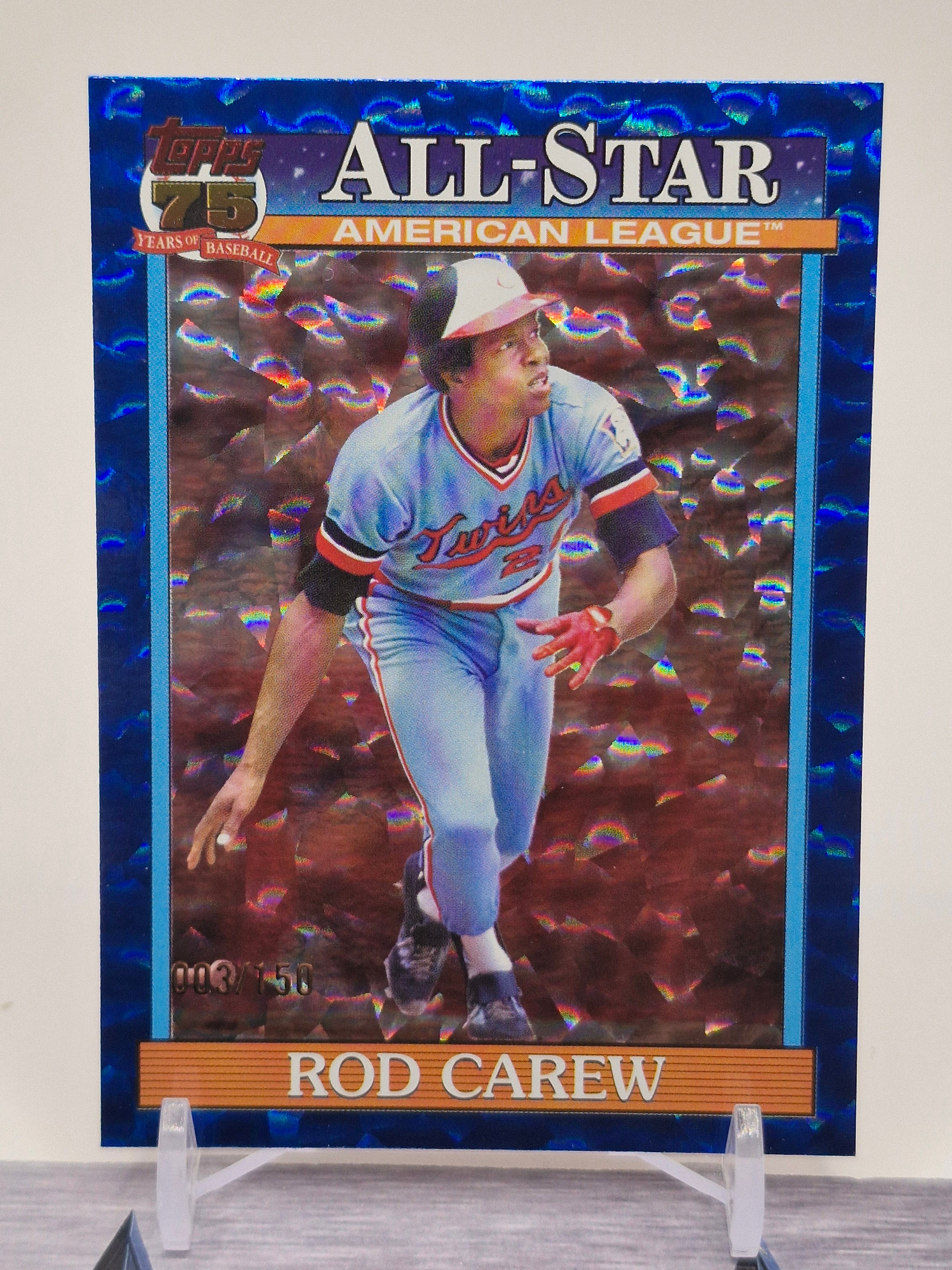 2026 #91AS-48 Rod Carew 1991 Topps Baseball 35th Anniversary All-Stars