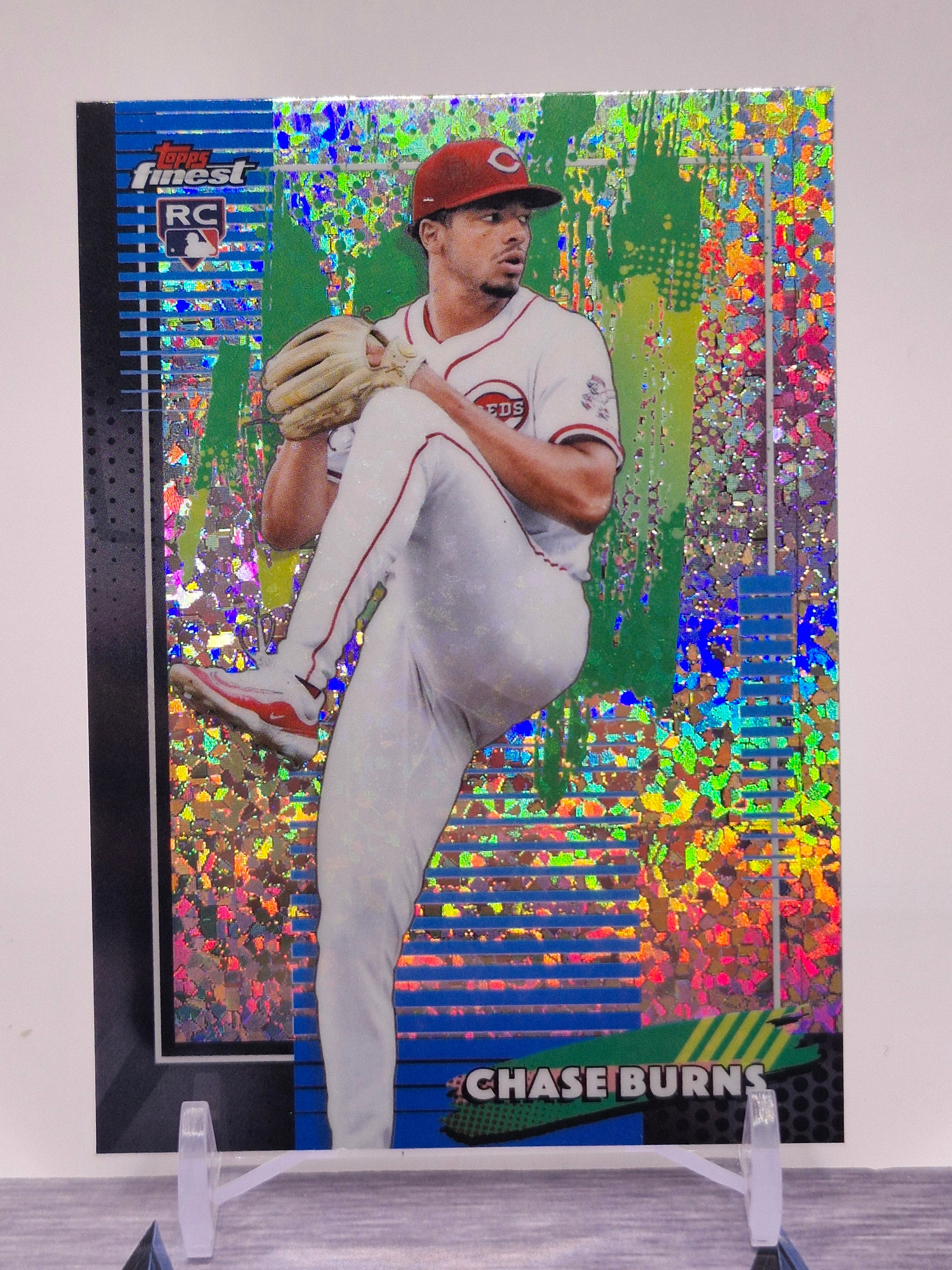 2025 Finest #76 Chase Burns Topps Finest 2025 Rookie Chase Burns #76 Reds