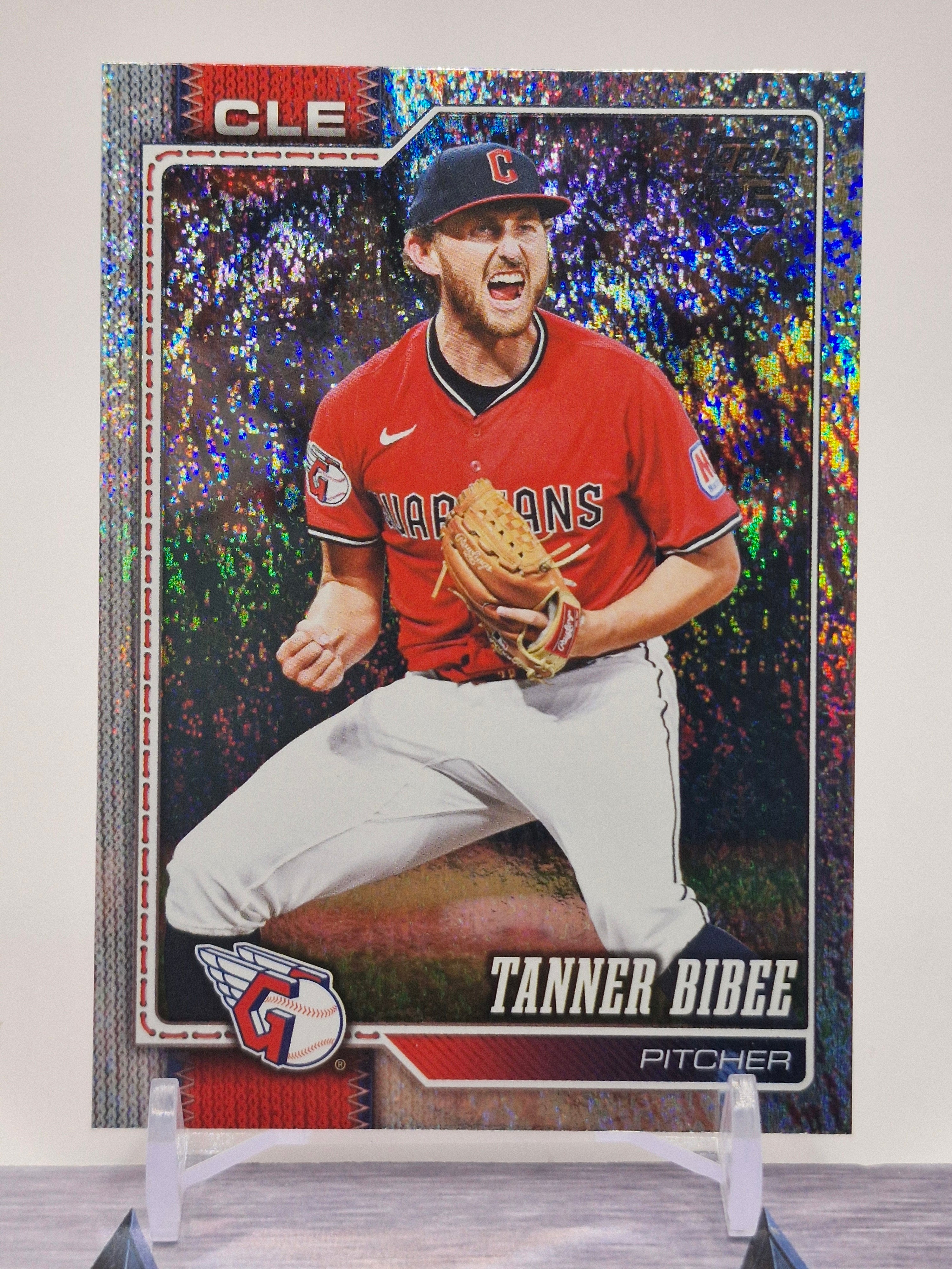 2026 Topps #618 Tanner Bibee Topps Foil Pattern