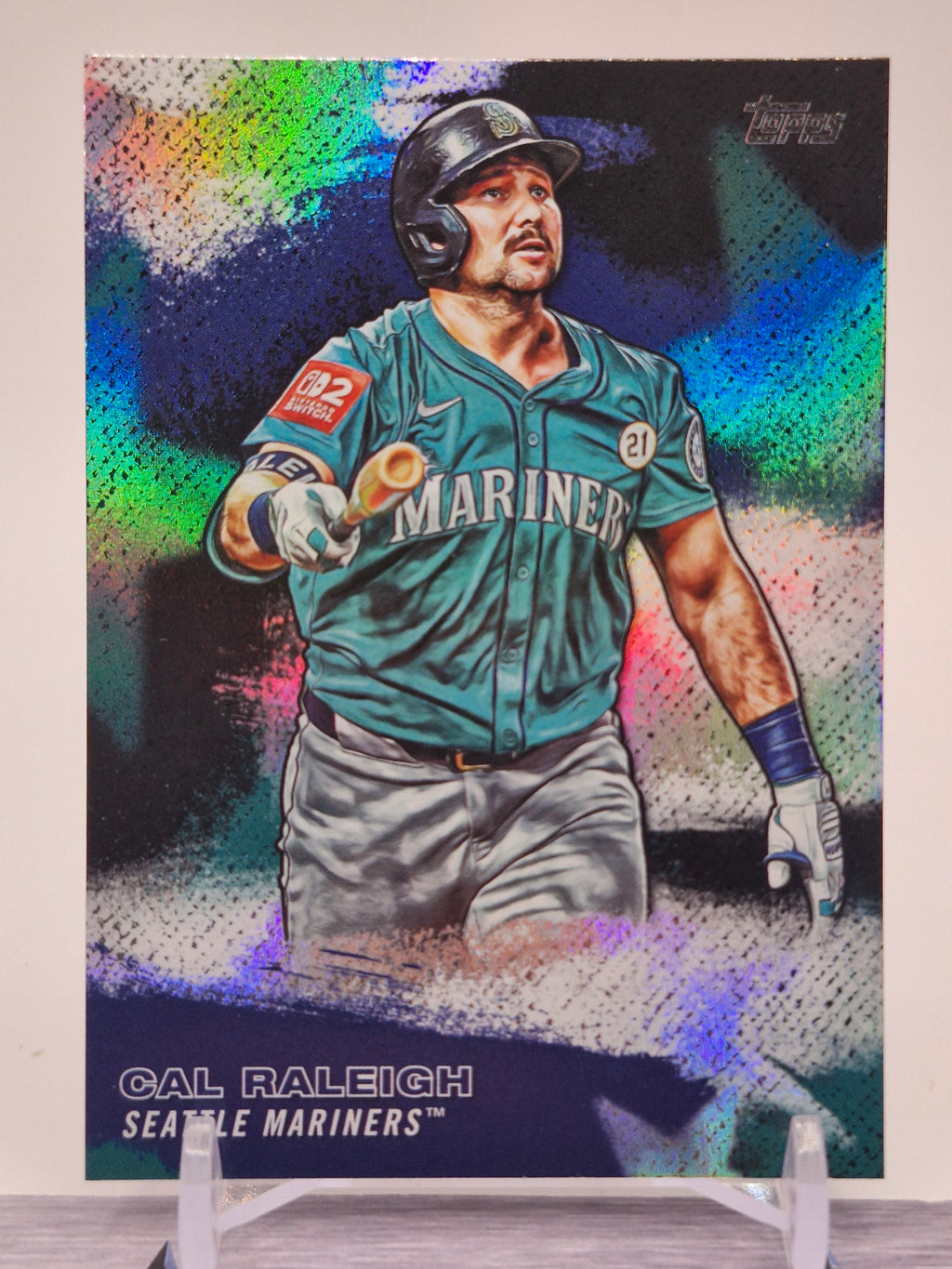 2026 Topps #SMLB-54 Cal Raleigh Stars of MLB Crackle Foil