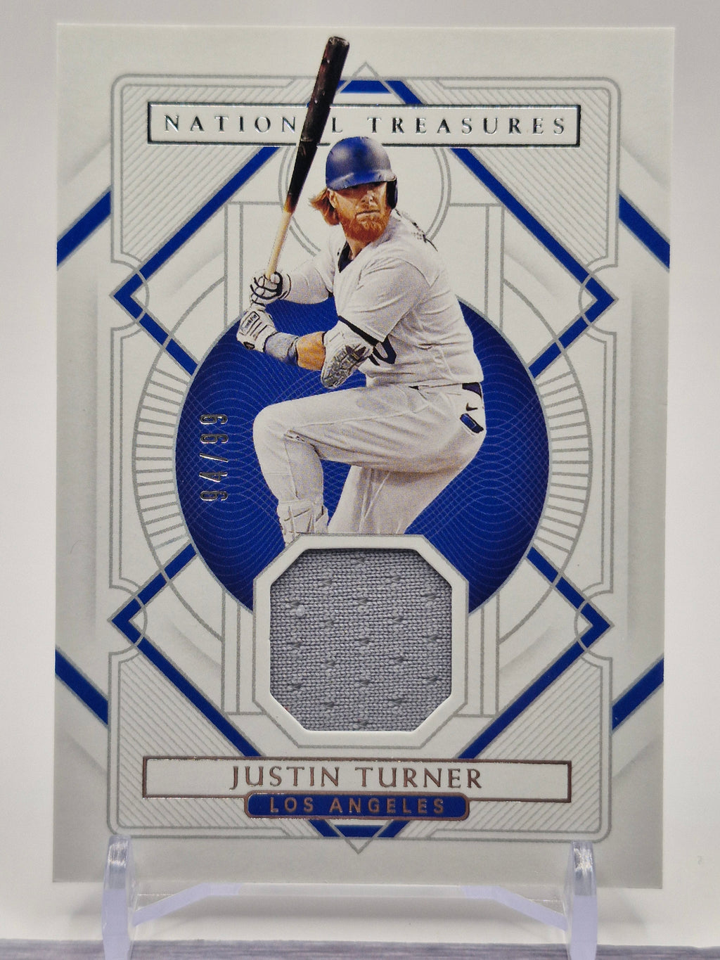 2021 Panini National Treasures #89 Justin Turner #/99