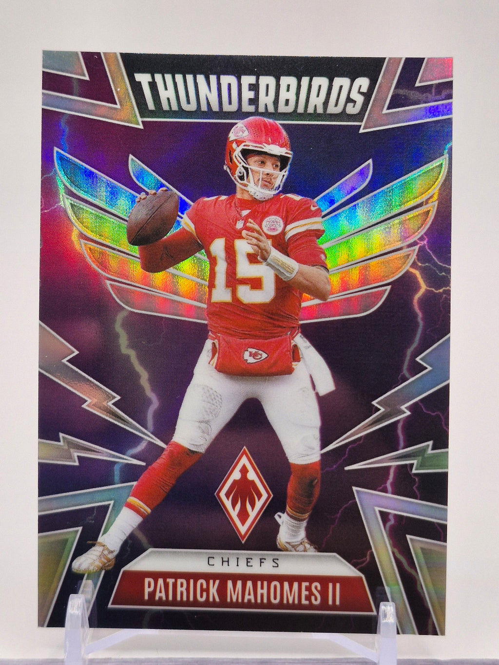 2025 Panini Phoenix #24 Patrick Mahomes II Thunderbirds Green Winter Prizm