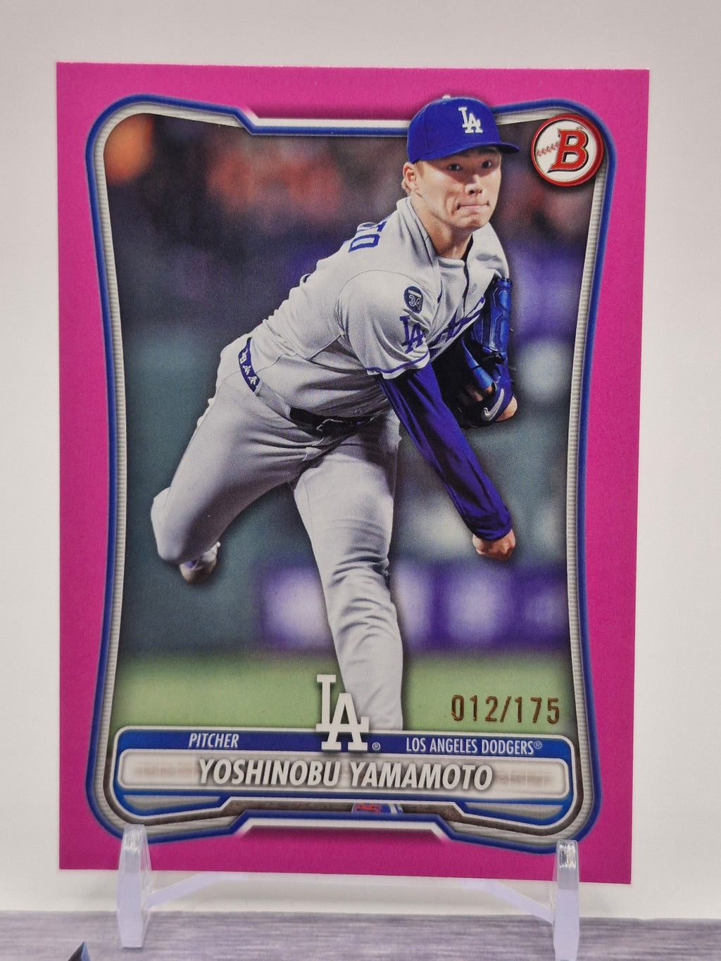 2026 Bowman #2 Yoshinobu Yamamoto Pink #/175