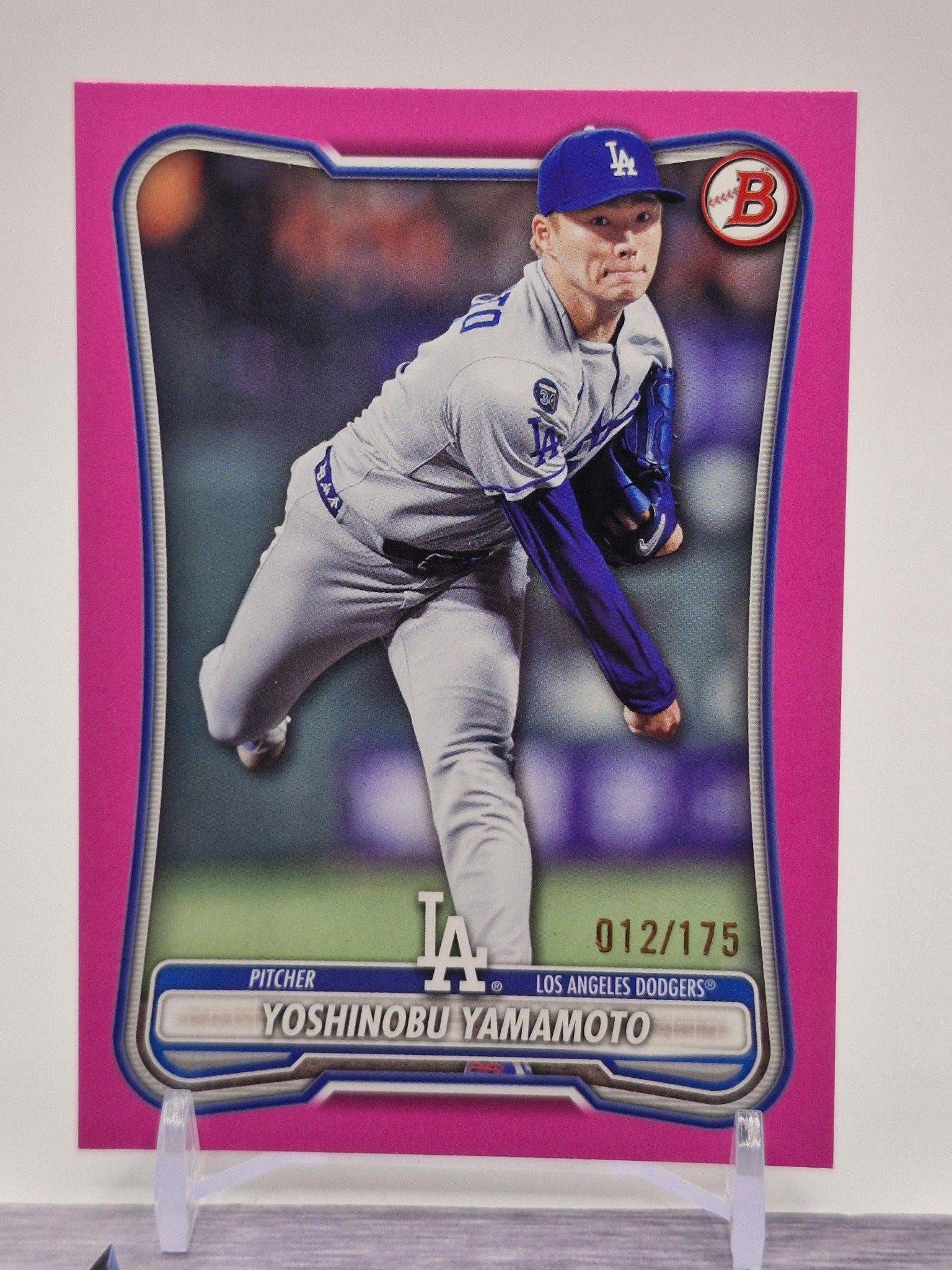 2026 Bowman #2 Yoshinobu Yamamoto Pink #/175