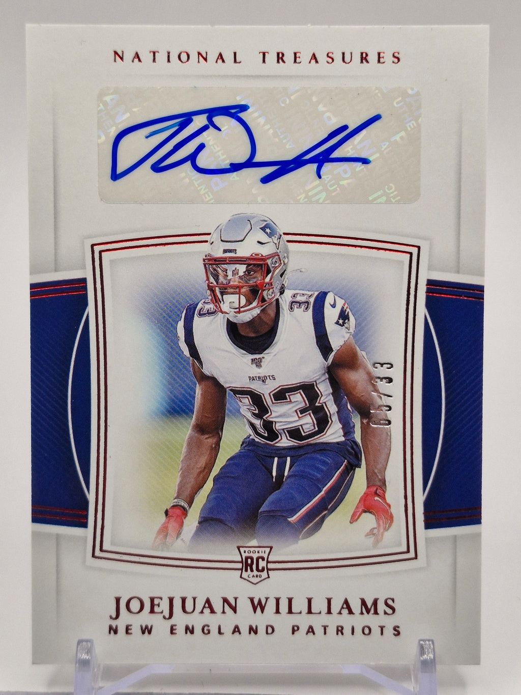 2019 Panini National Treasures #115 Joejuan Williams Holo Silver #/25