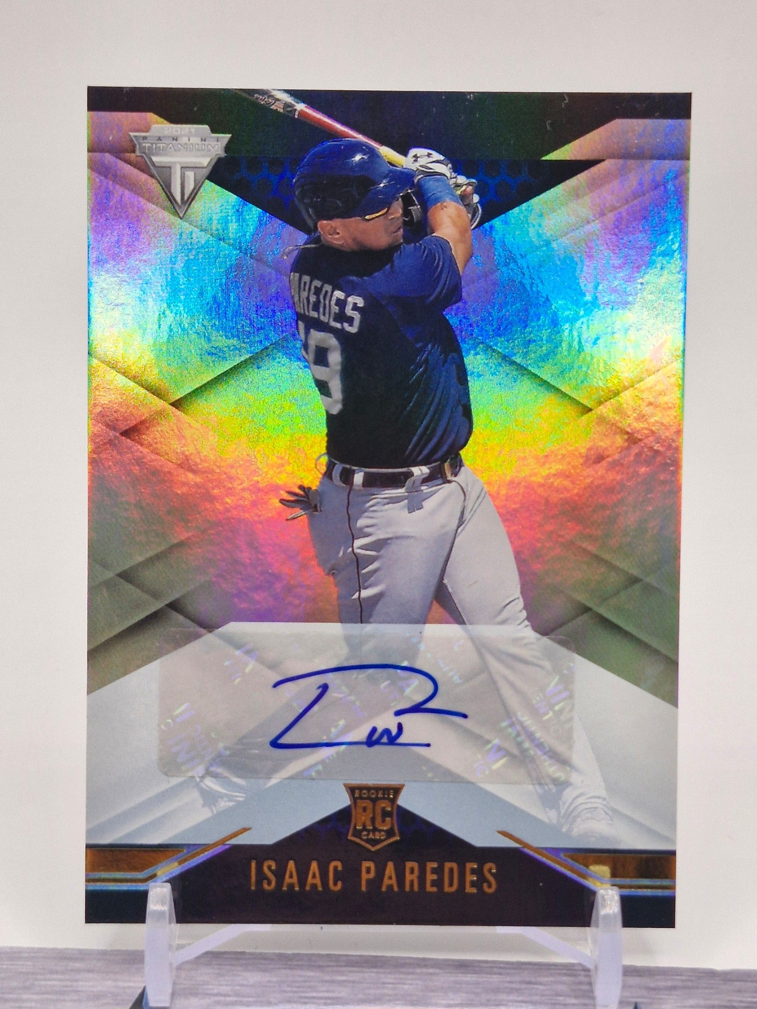 2021 Panini Chronicles #20 Isaac Paredes Titanium Auto