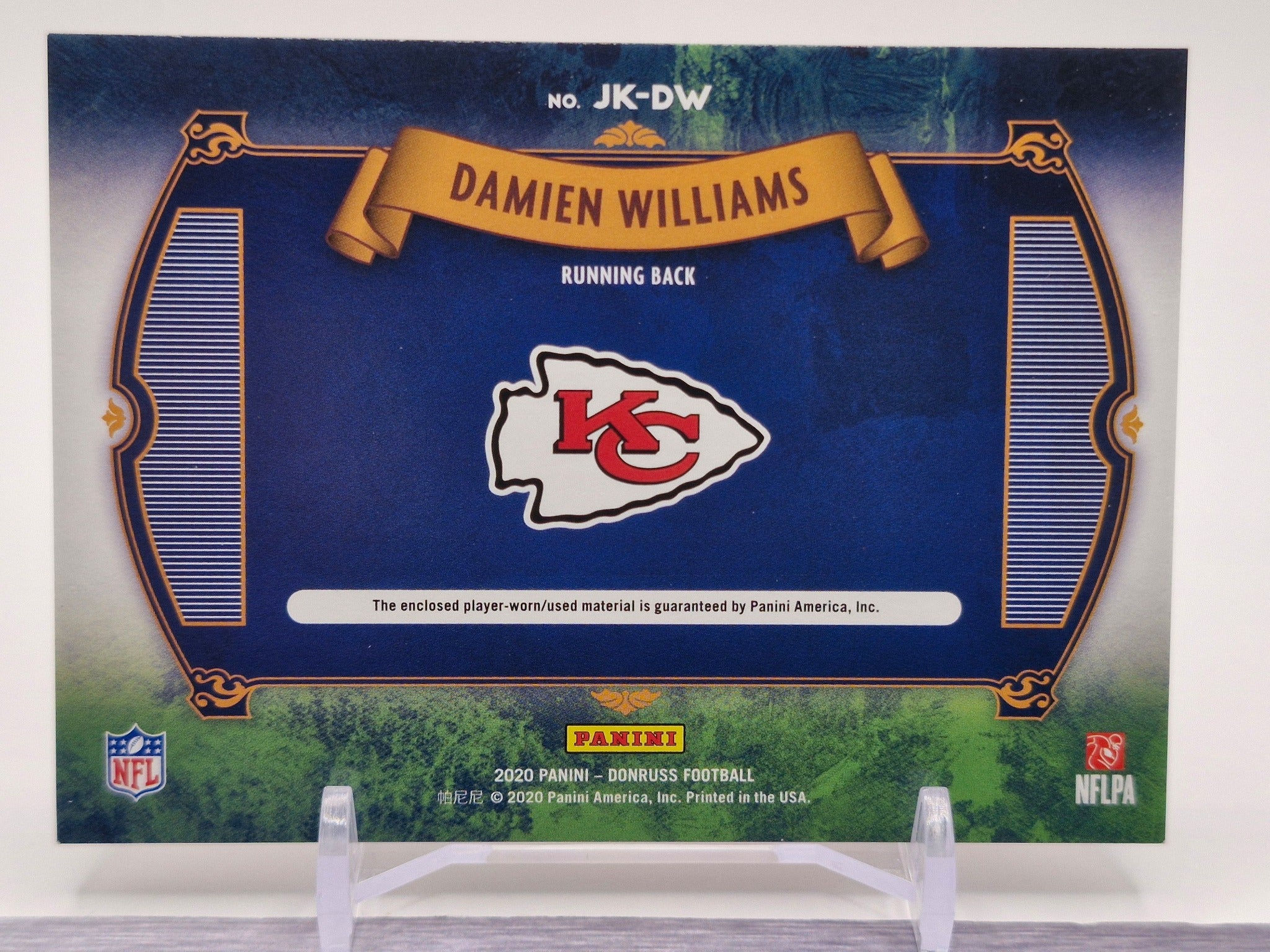 2020 Donruss #JK-DW Damien Williams Jersey Kings #/299
