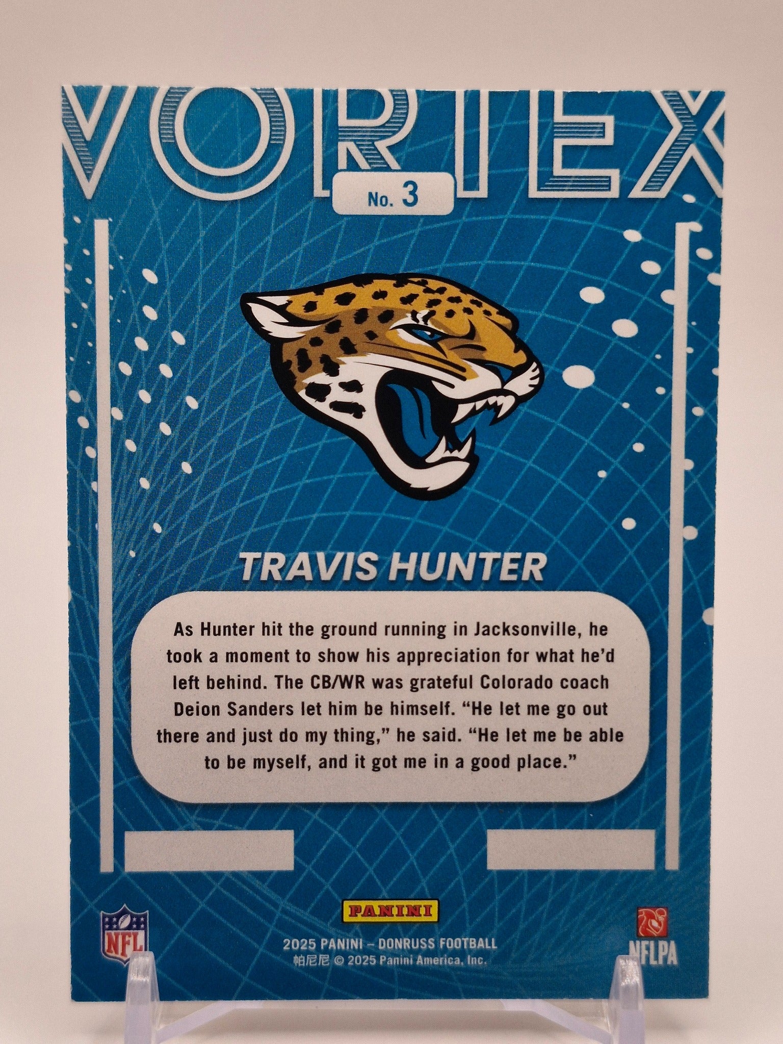 2025 Donruss #24 Travis Hunter Vortex