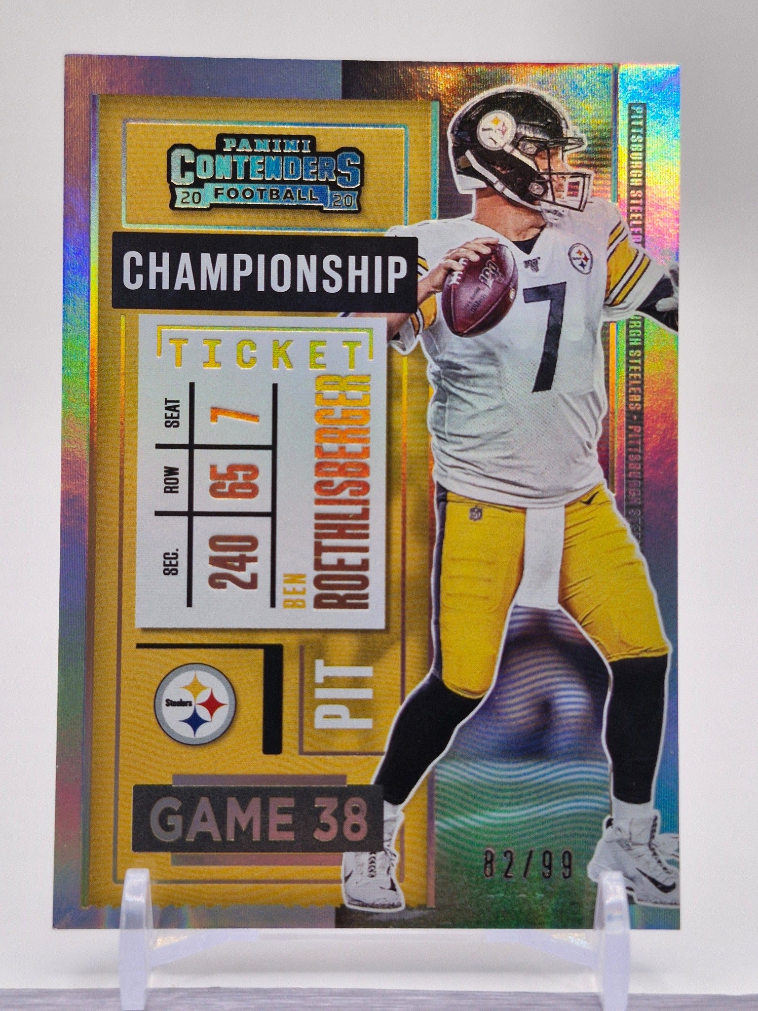 2020 Panini Contenders Optic #48 Ben Roethlisberger
