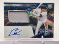 2021 Panini Spectra #177 Isaac Paredes Rookie Jersey Autographs Neon Blue #/99