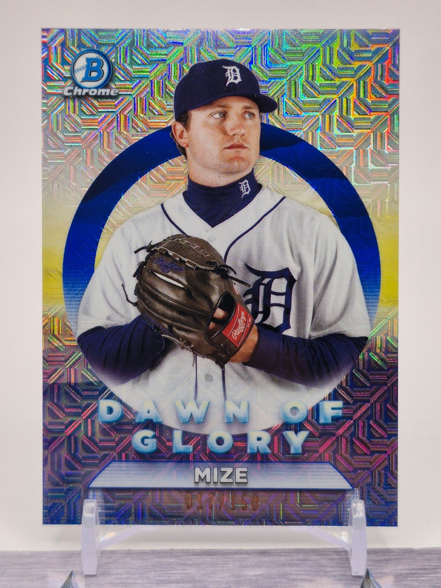 2020 Bowman Chrome #DG-17 Casey Mize Dawn of Glory Mojo Refractor