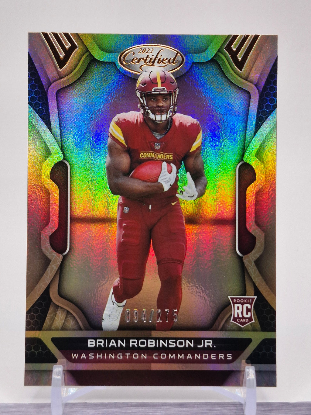 2022 Panini Certified #123 Brian Robinson Jr. Mirror Pink #/199