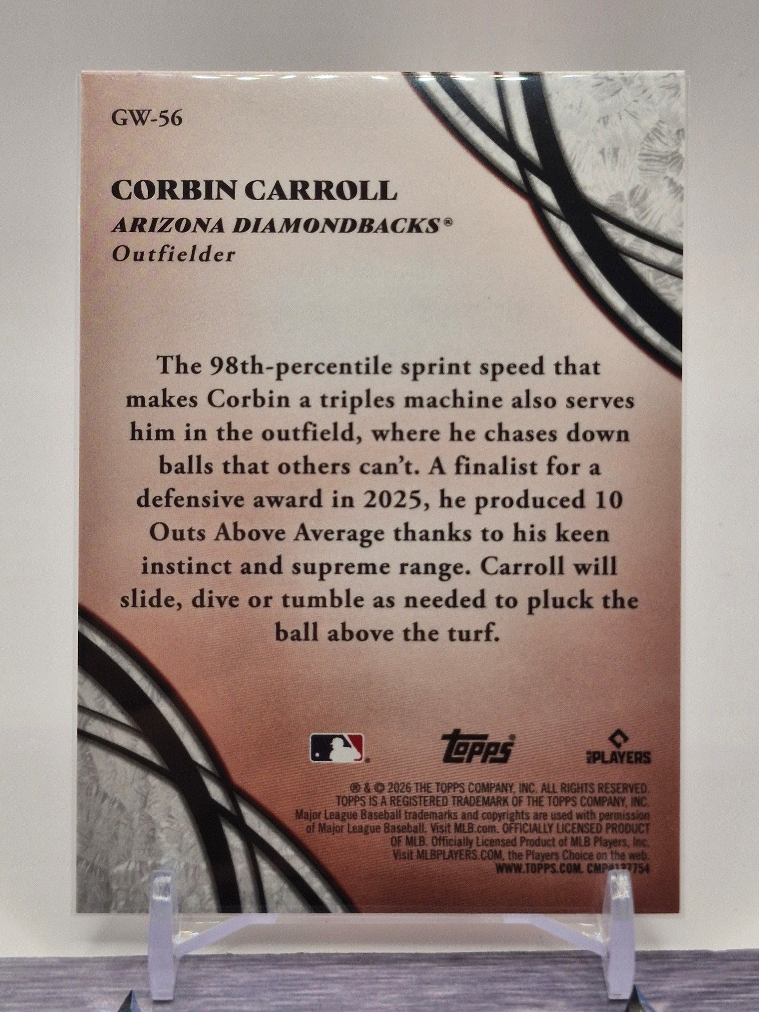 2026 Topps #GW-56 Corbin Carroll Glove Work