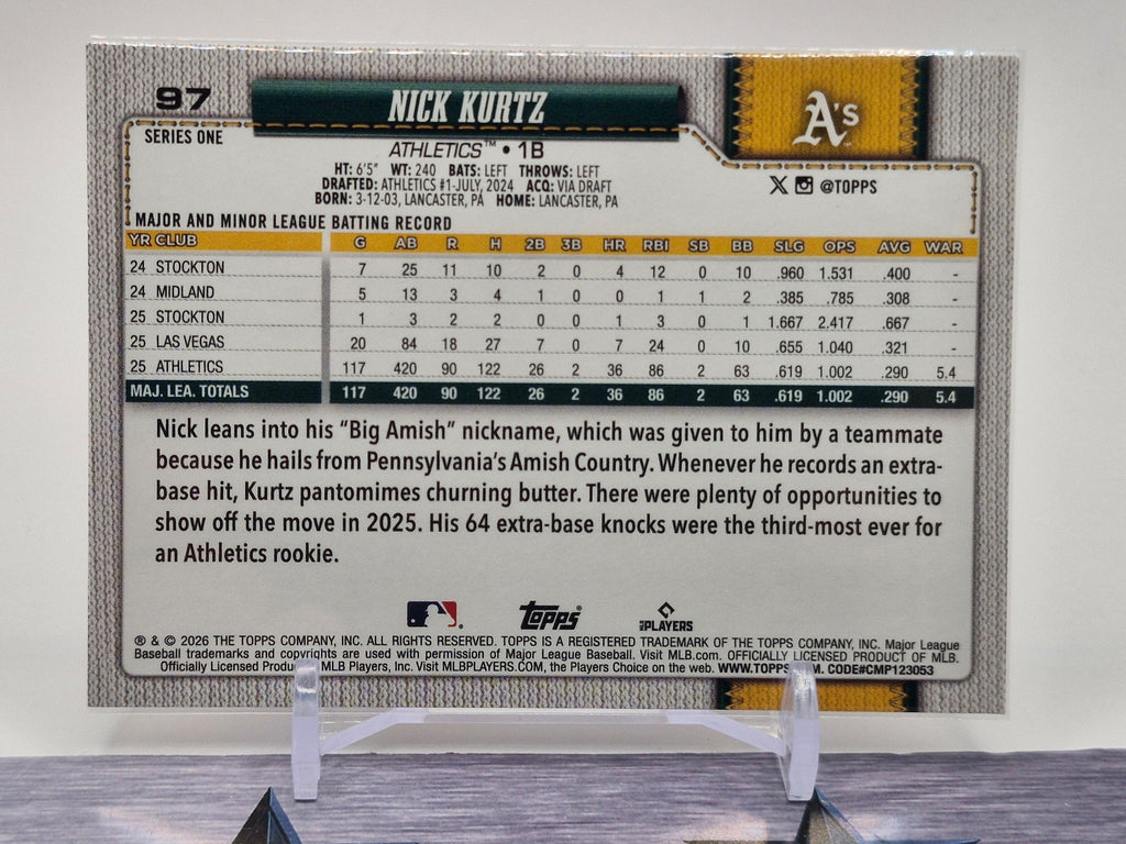 2026 Topps #97 Nick Kurtz