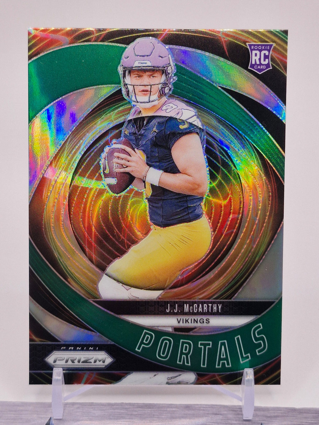 2024 Panini Prizm #7 J.J. McCarthy Portals