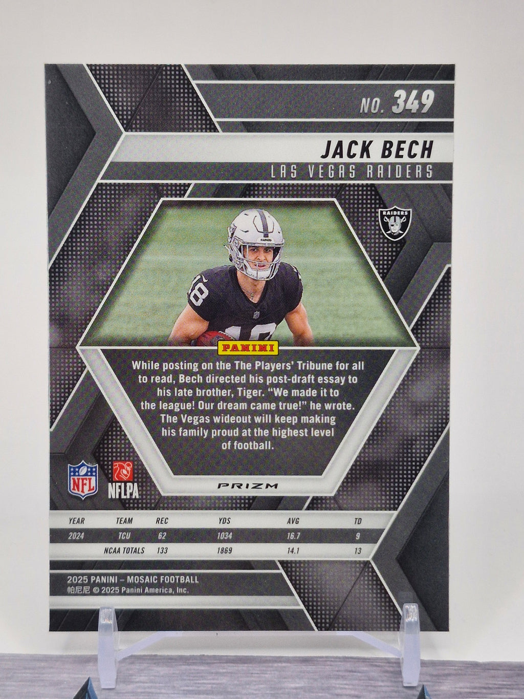 2025 Panini Mosaic #349 Jack Bech Mosaic
