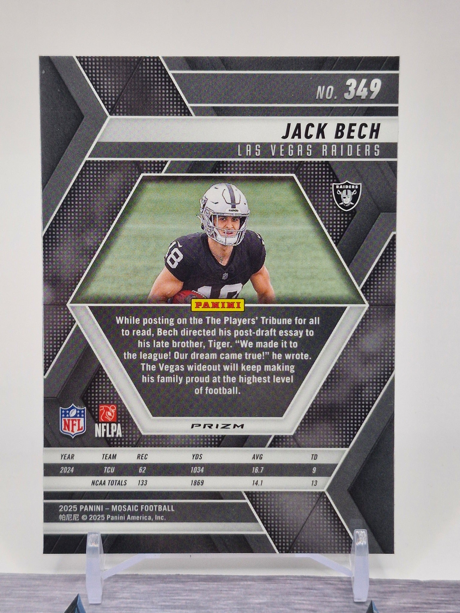 2025 Panini Mosaic #349 Jack Bech Mosaic