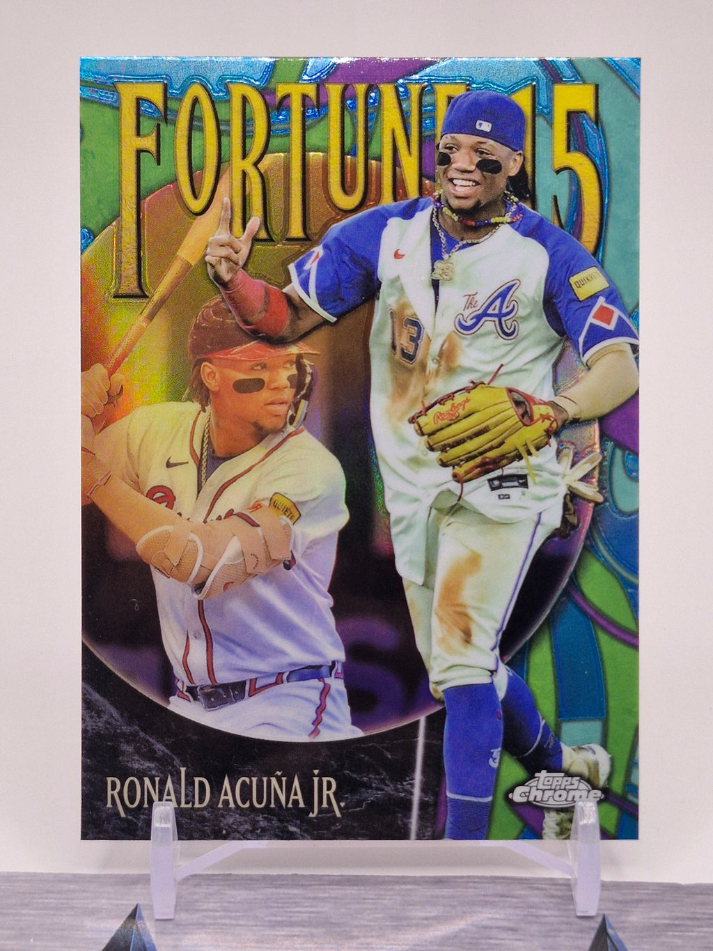 2025 Topps Chrome #F15-4 Ronald Acuña Jr. Fortune 15