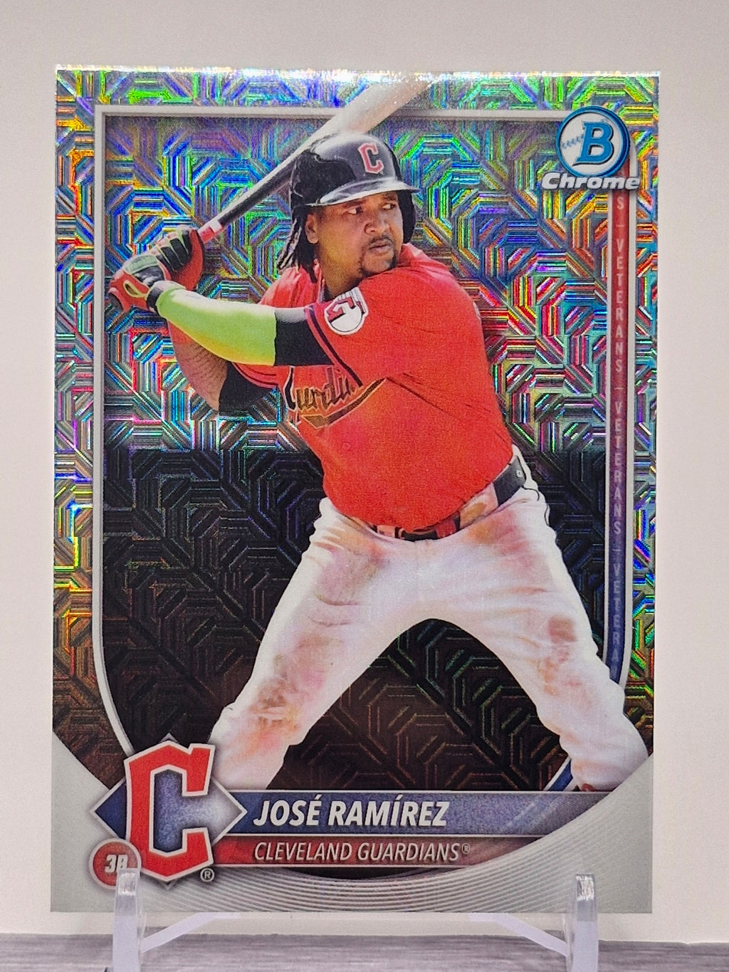 2025 Bowman #89 José Ramírez Chrome Mojo Refractor