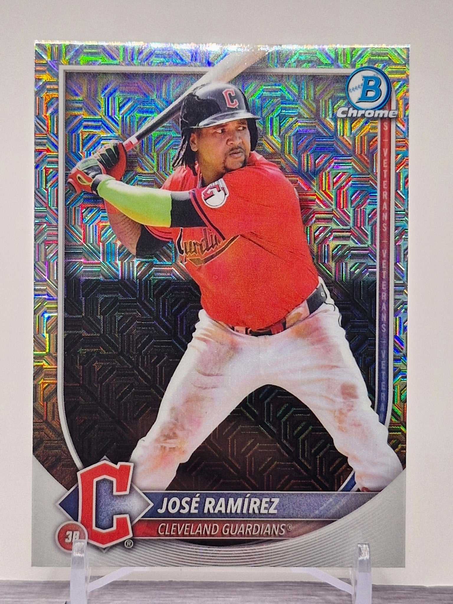 2025 Bowman #89 José Ramírez Chrome Mojo Refractor