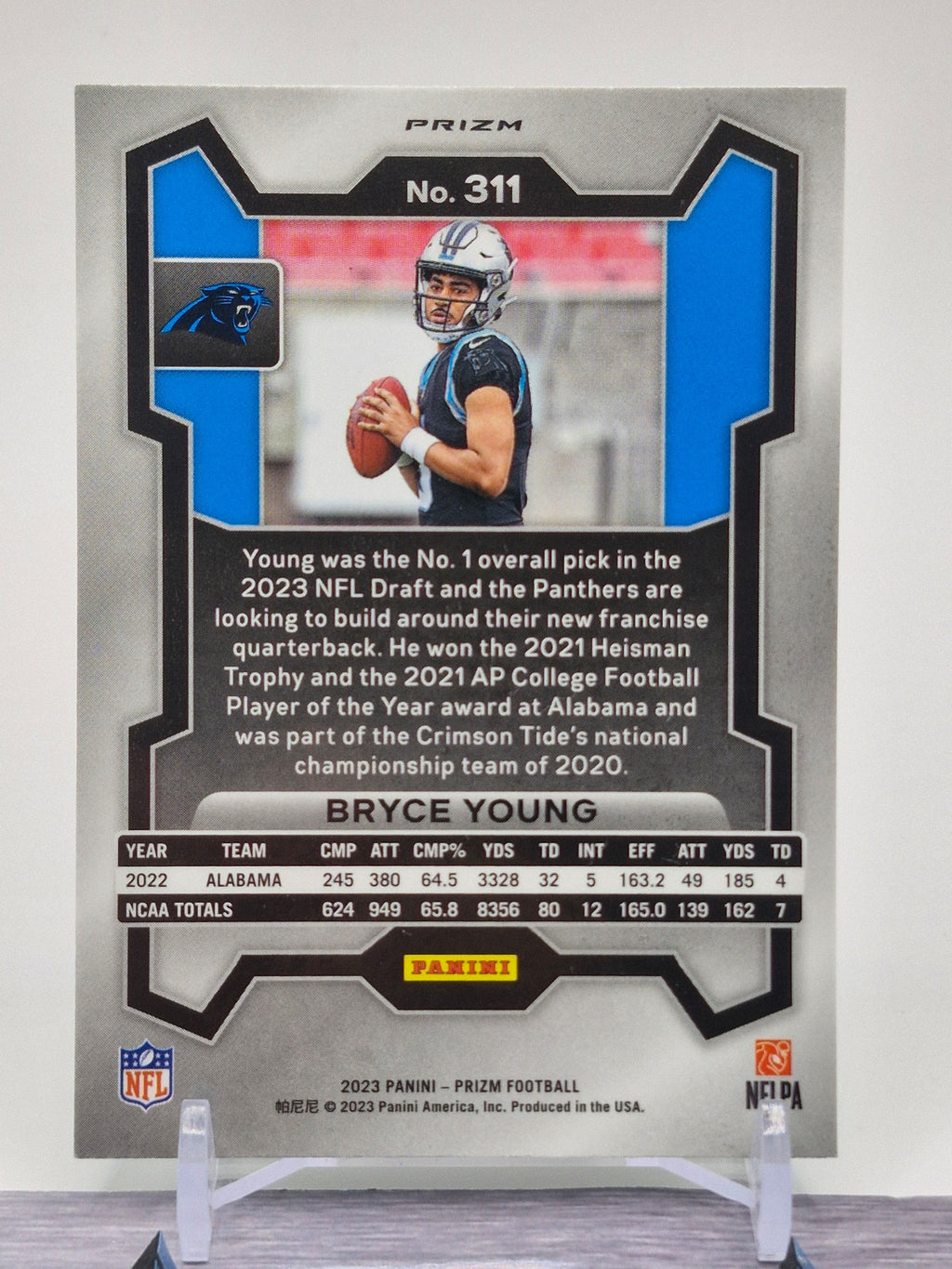 2023 Panini Prizm #311 Bryce Young Green Wave