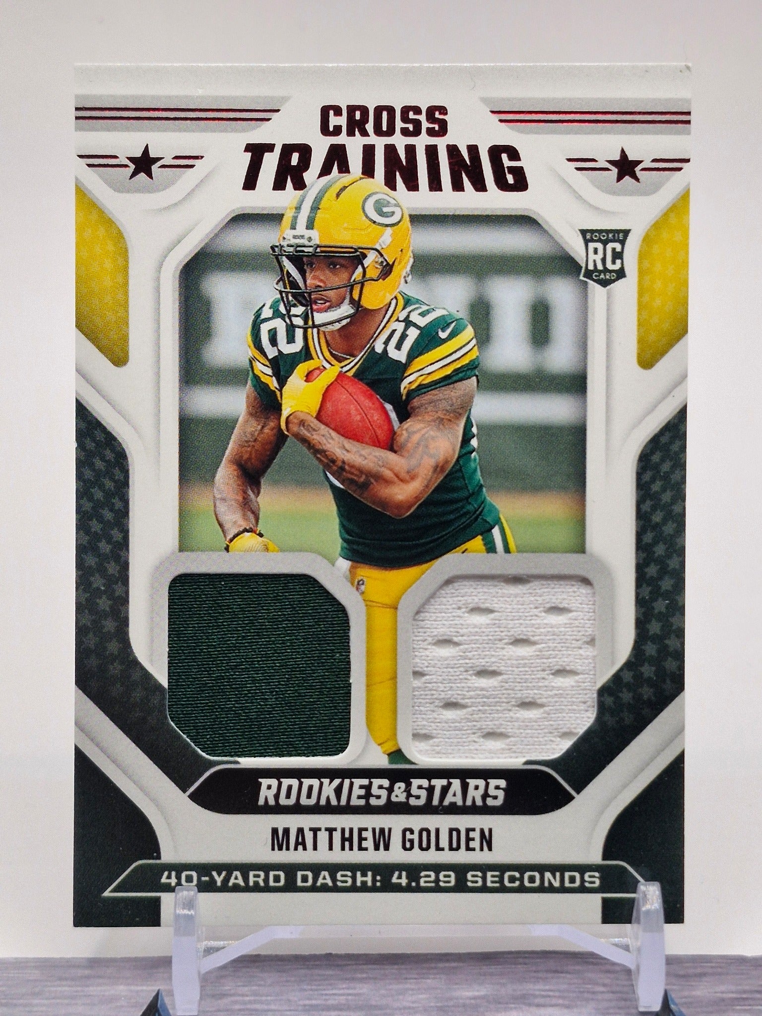 2025 Panini Rookies & Stars #CT-MGN Matthew Golden Cross Training Prime #/49