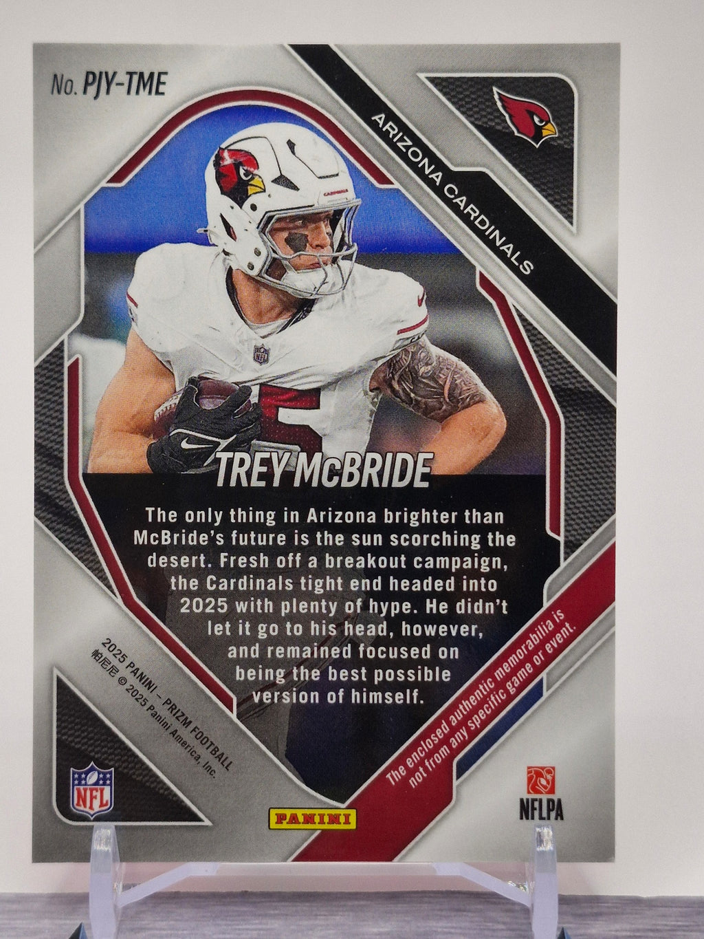 2025 Panini Prizm #PJY-TME Trey McBride Premier Jerseys