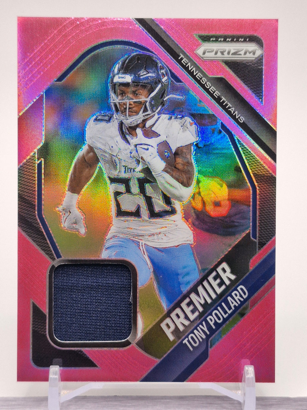 2025 Panini Prizm #PJY-TOP Tony Pollard Premier Jerseys Pink