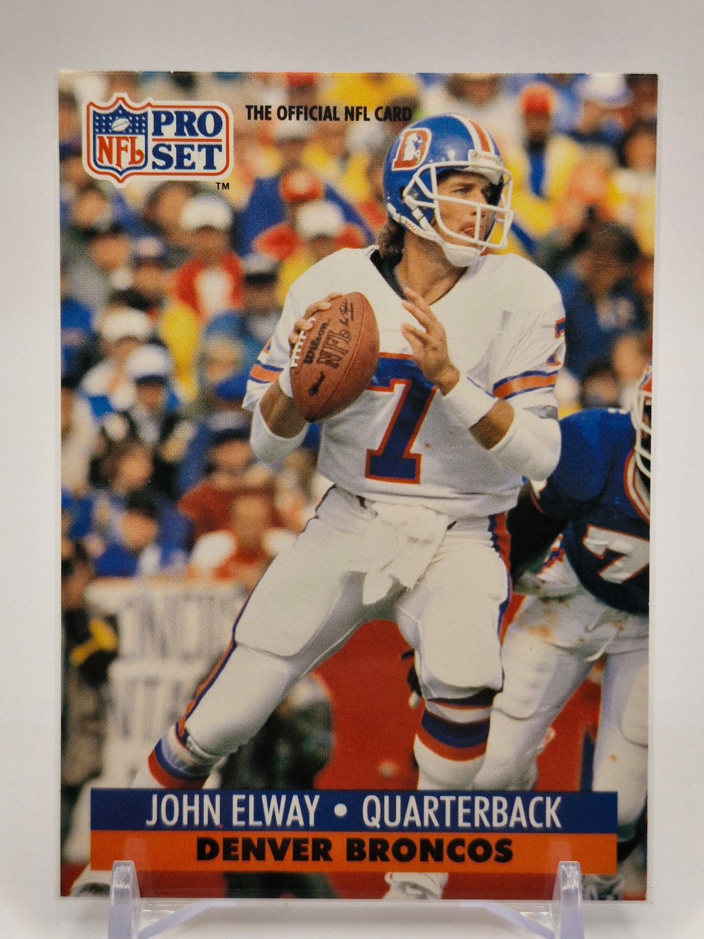 1991 Pro Set FACT Mobil #138 John Elway