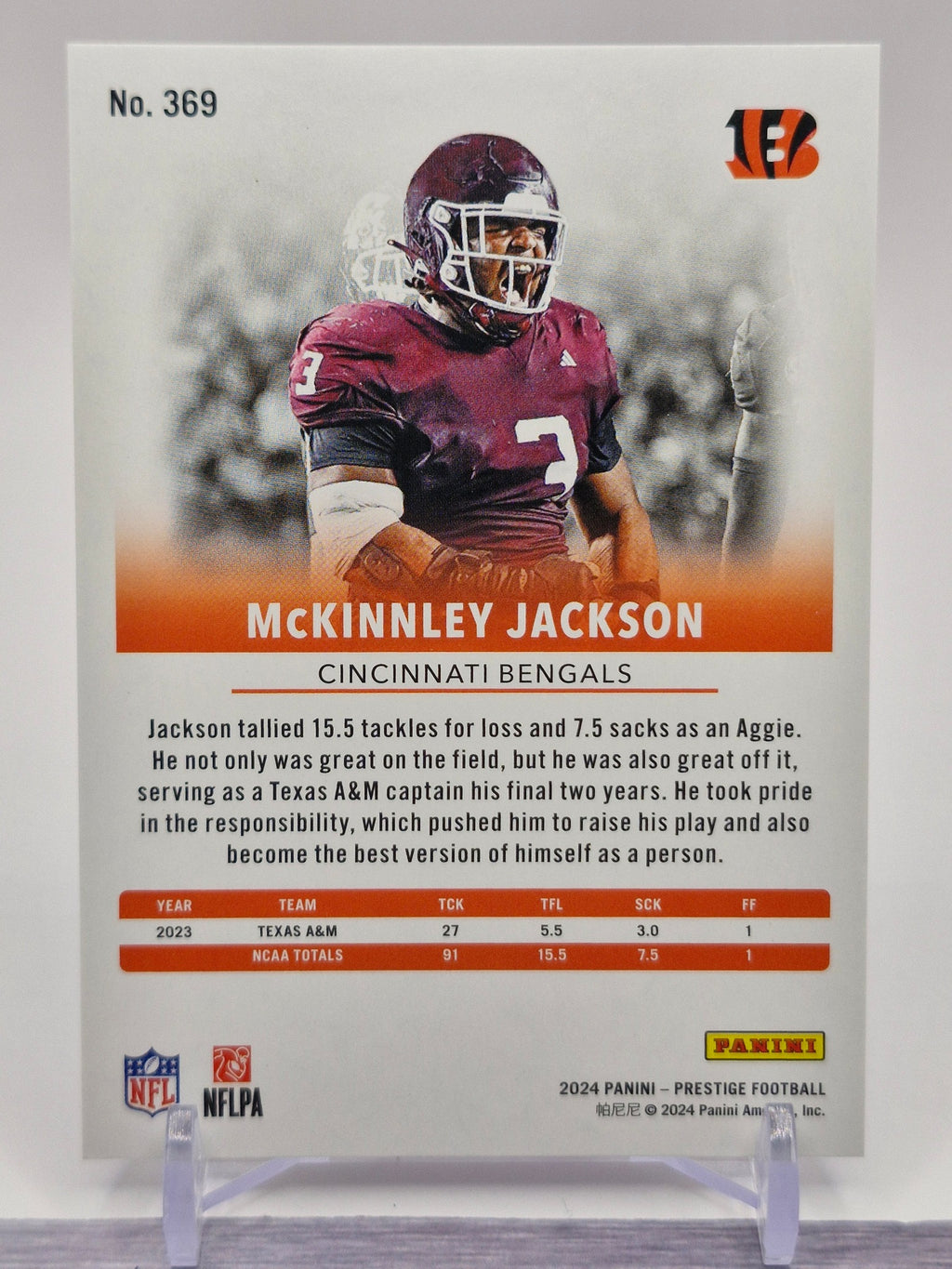2024 Panini Prestige #369 McKinnley Jackson Dots Xtra Points
