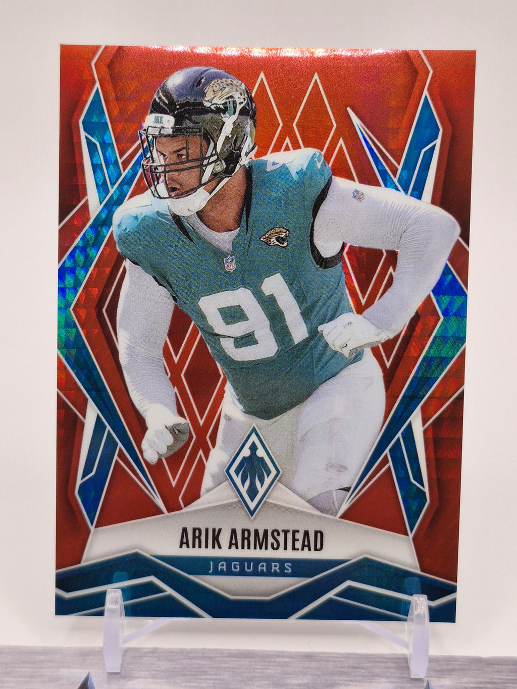2025 Panini Phoenix #46 Arik Armstead Blue Lazer Prizm #/75