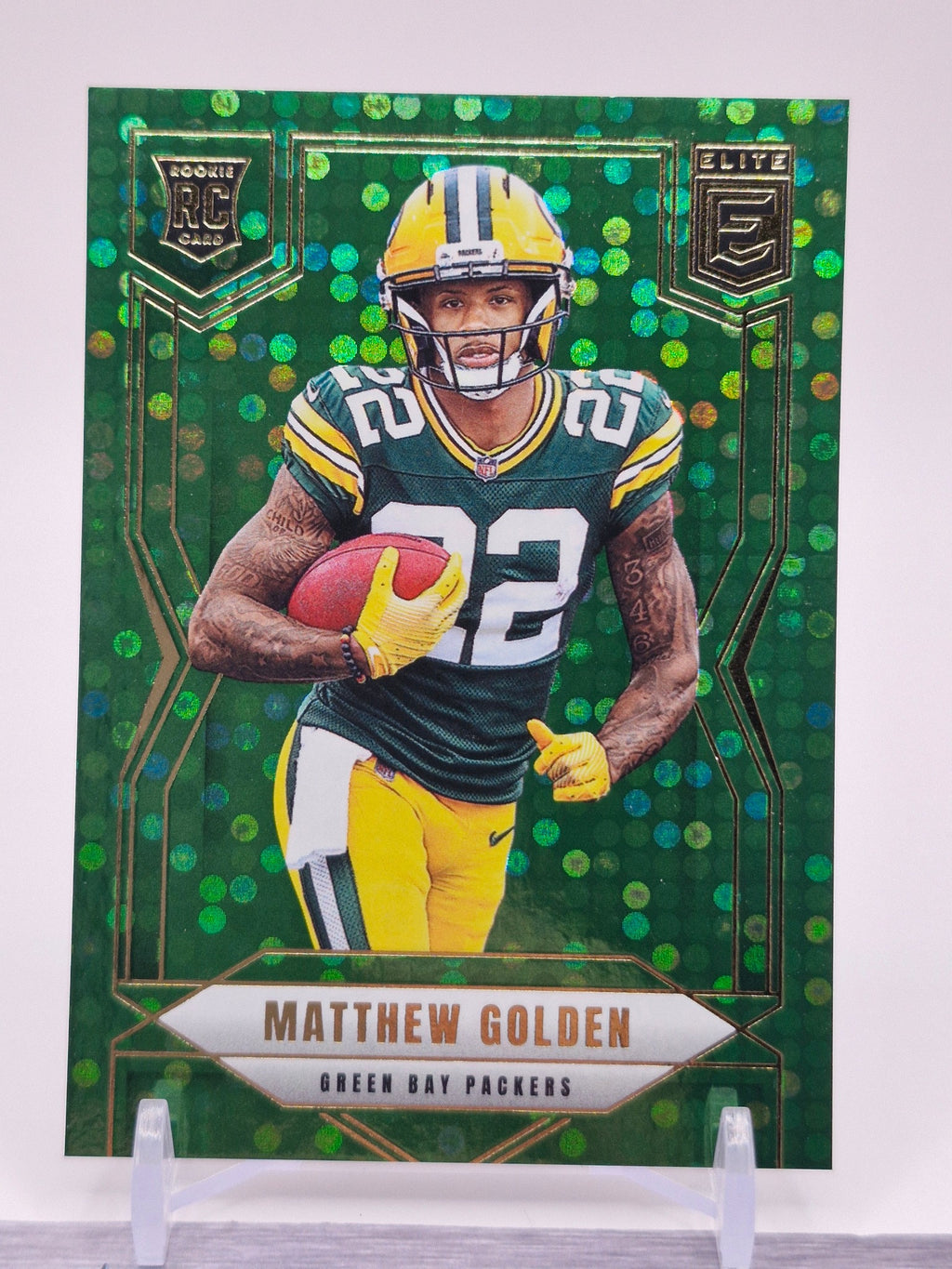 2025 Donruss Elite #144 Matthew Golden Green Disco