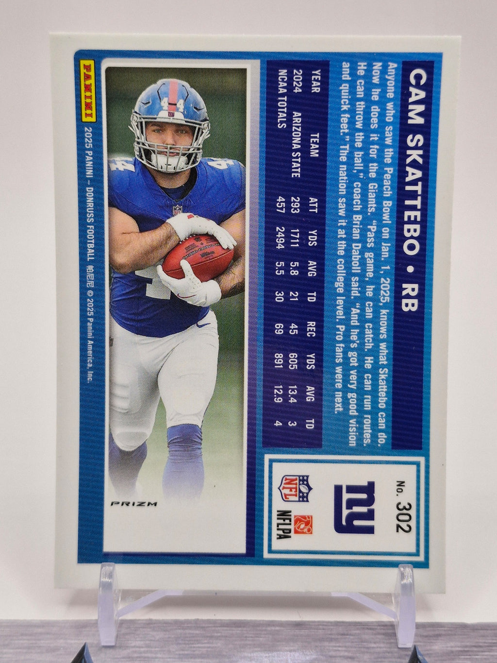 2025 Donruss #302 Cam Skattebo