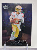 2023 Leaf Trinity (Mega Box) #S-15 Brock Purdy Steel Stars and Dots Blue #/99