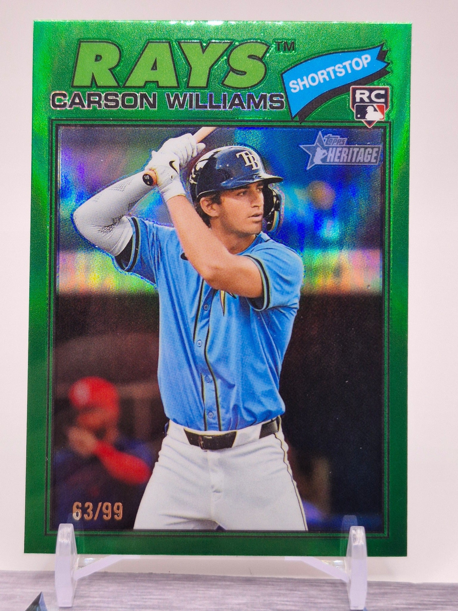 2026 Topps Heritage #161 Carson Williams Dark Gray #/99