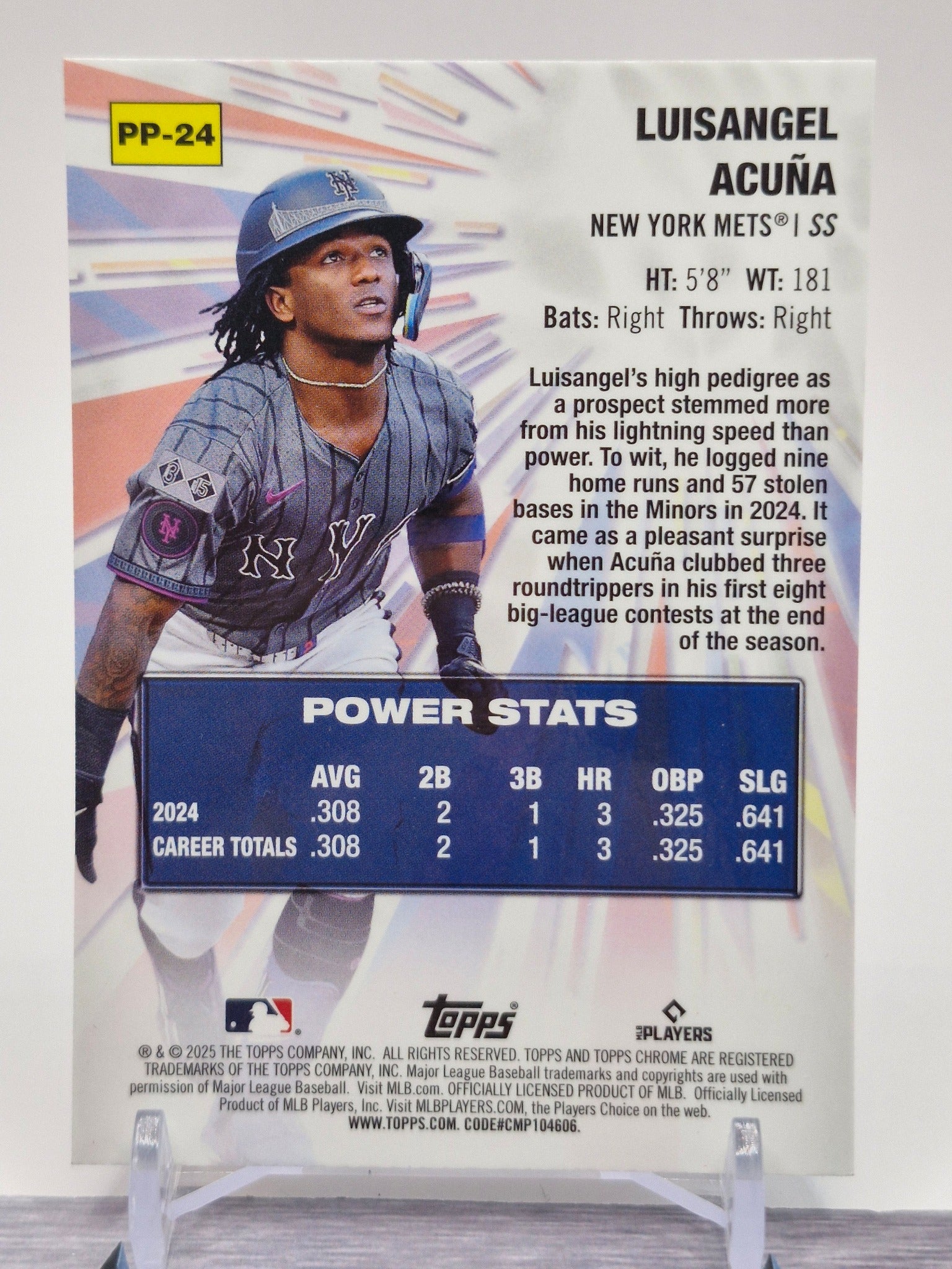 2025 Topps Chrome #PP-24 Luisangel Acuña Power Players