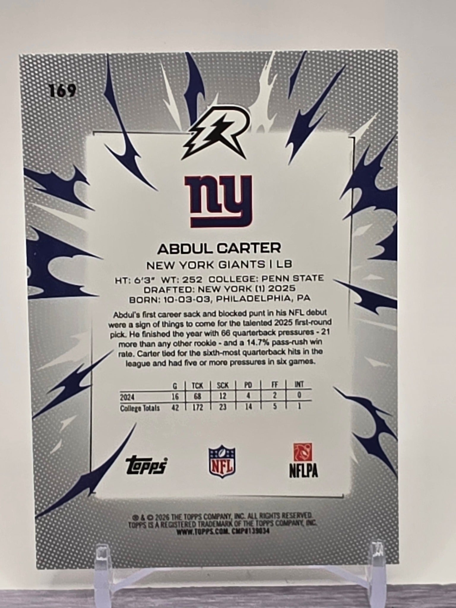 2025 Topps Resurgence #169 Abdul Carter