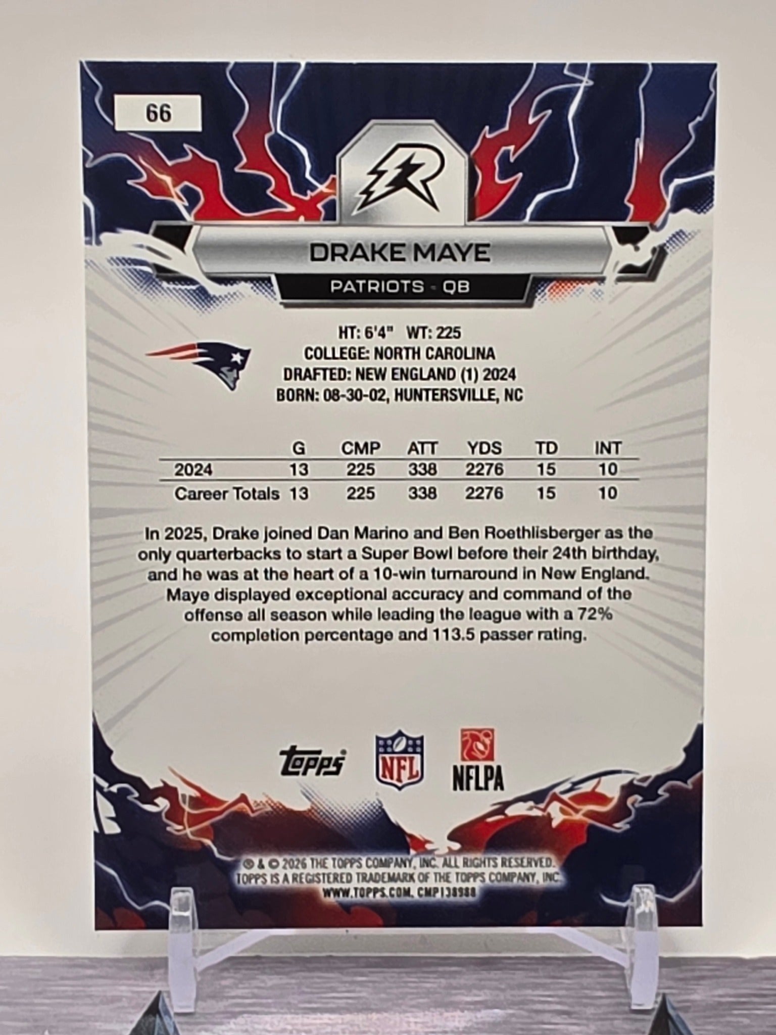 2025 Topps Resurgence #66 Drake Maye
