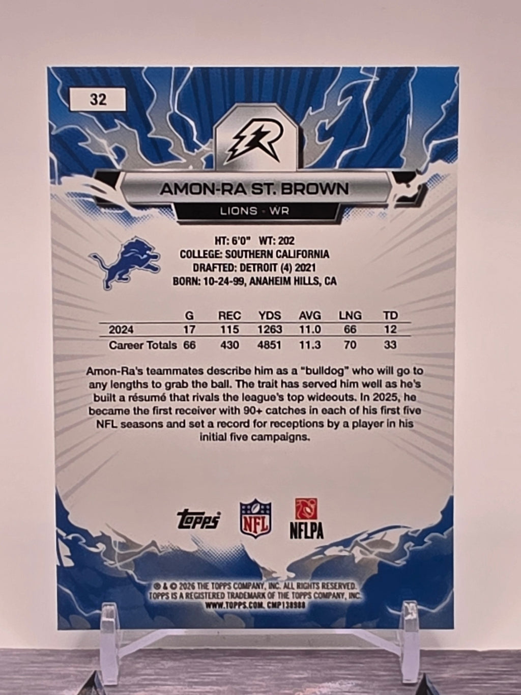 2025 Topps Resurgence #32 Amon-Ra St. Brown