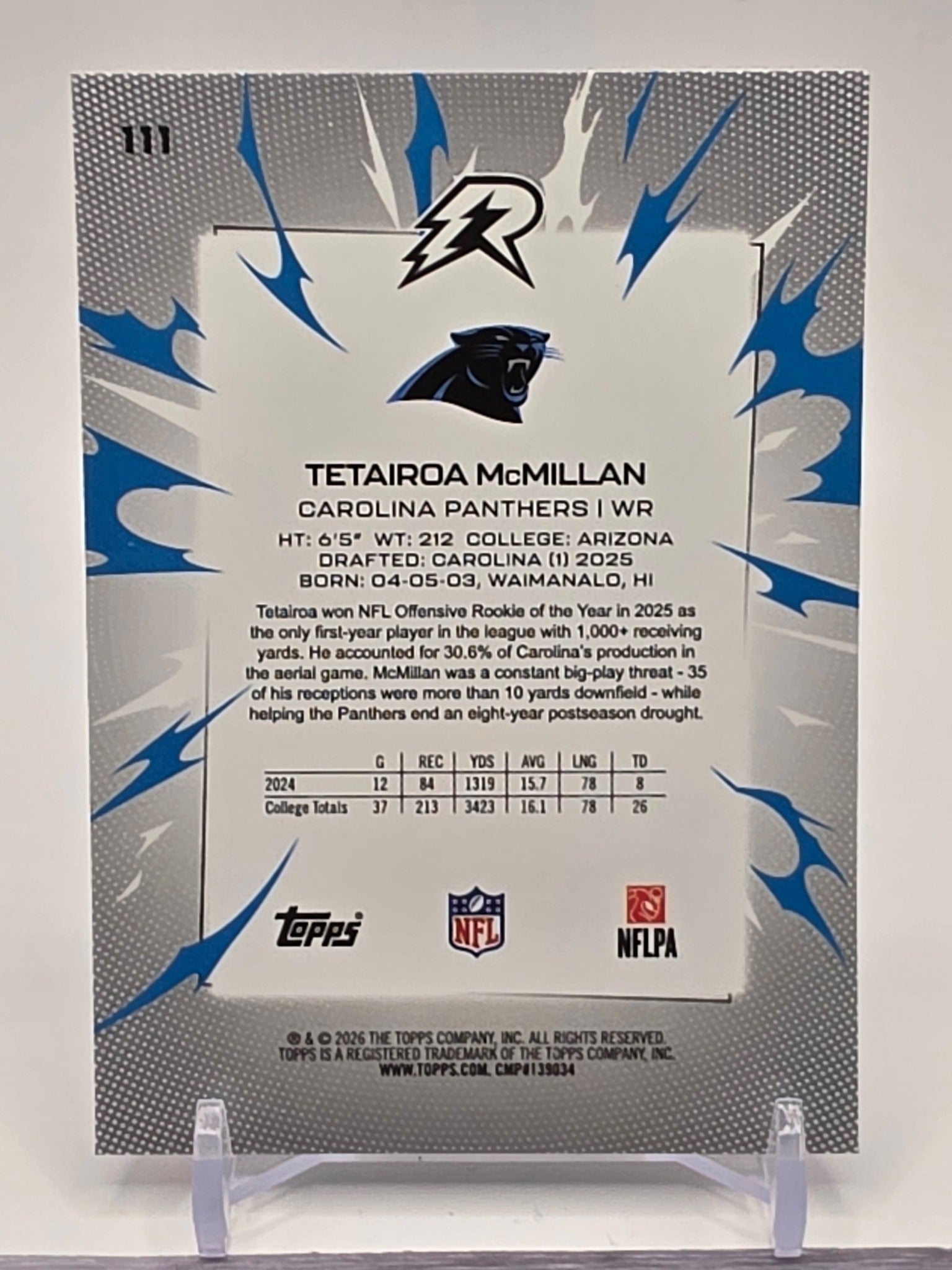 2025 Topps Resurgence #111 Tetairoa McMillan